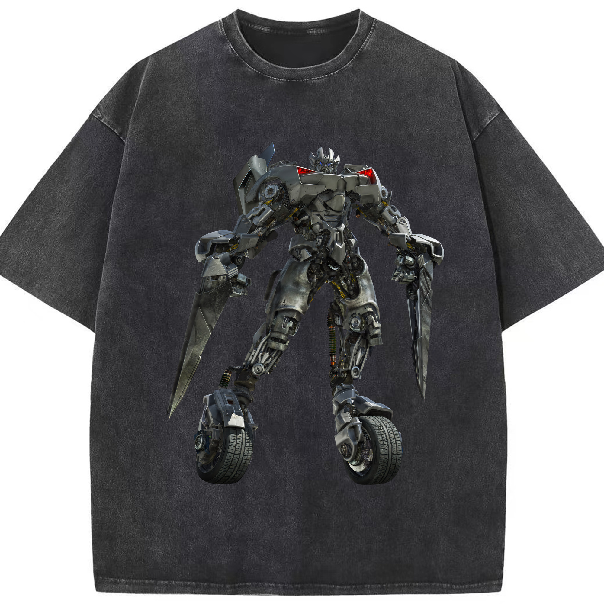 （画像用） Transformers トランスフォーマー 綿100% ヴィンテージ風 半袖Tシャツ（フロントプリント）