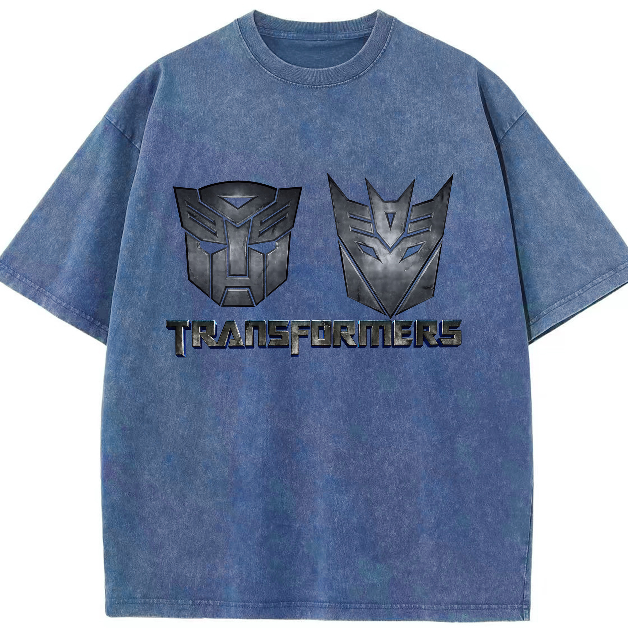 （画像用） Transformers トランスフォーマー 綿100% ヴィンテージ風 半袖Tシャツ（フロントプリント）