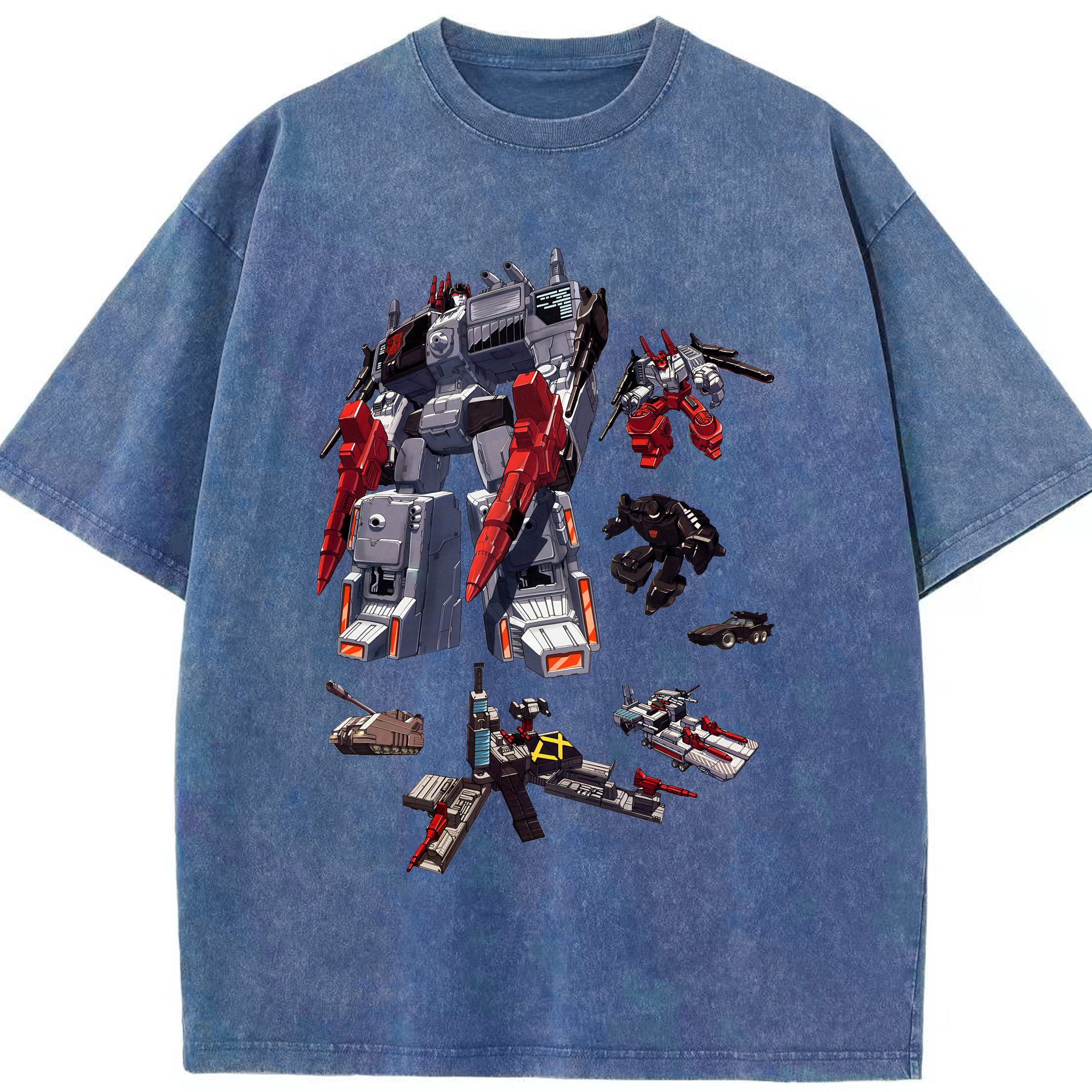 （画像用） Transformers トランスフォーマー 綿100% ヴィンテージ風 半袖Tシャツ（フロントプリント）