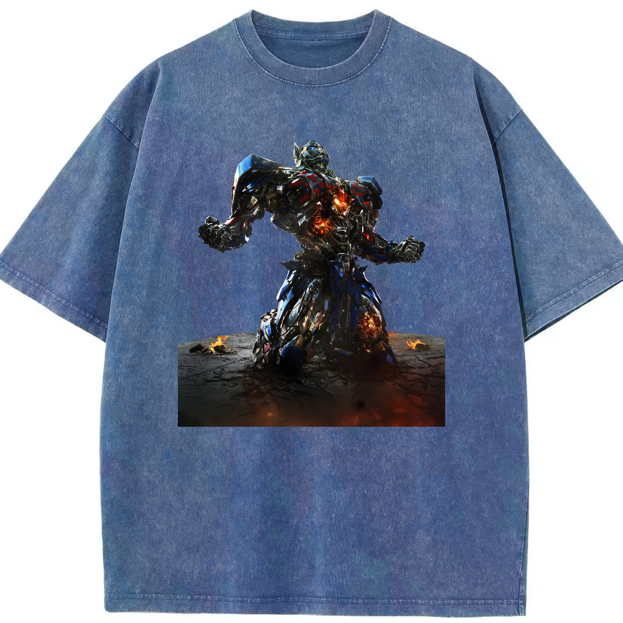 （画像用） Transformers トランスフォーマー 綿100% ヴィンテージ風 半袖Tシャツ（フロントプリント）