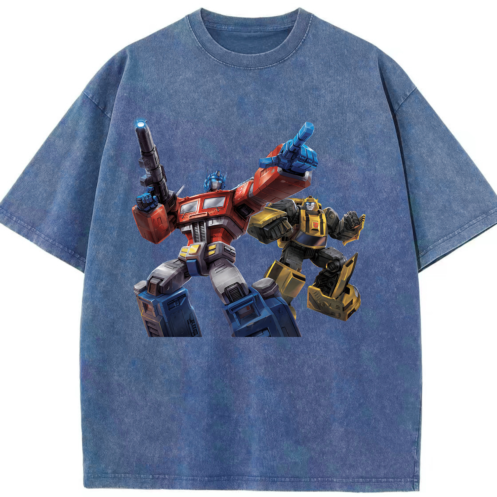 （画像用） Transformers トランスフォーマー 綿100% ヴィンテージ風 半袖Tシャツ（フロントプリント）
