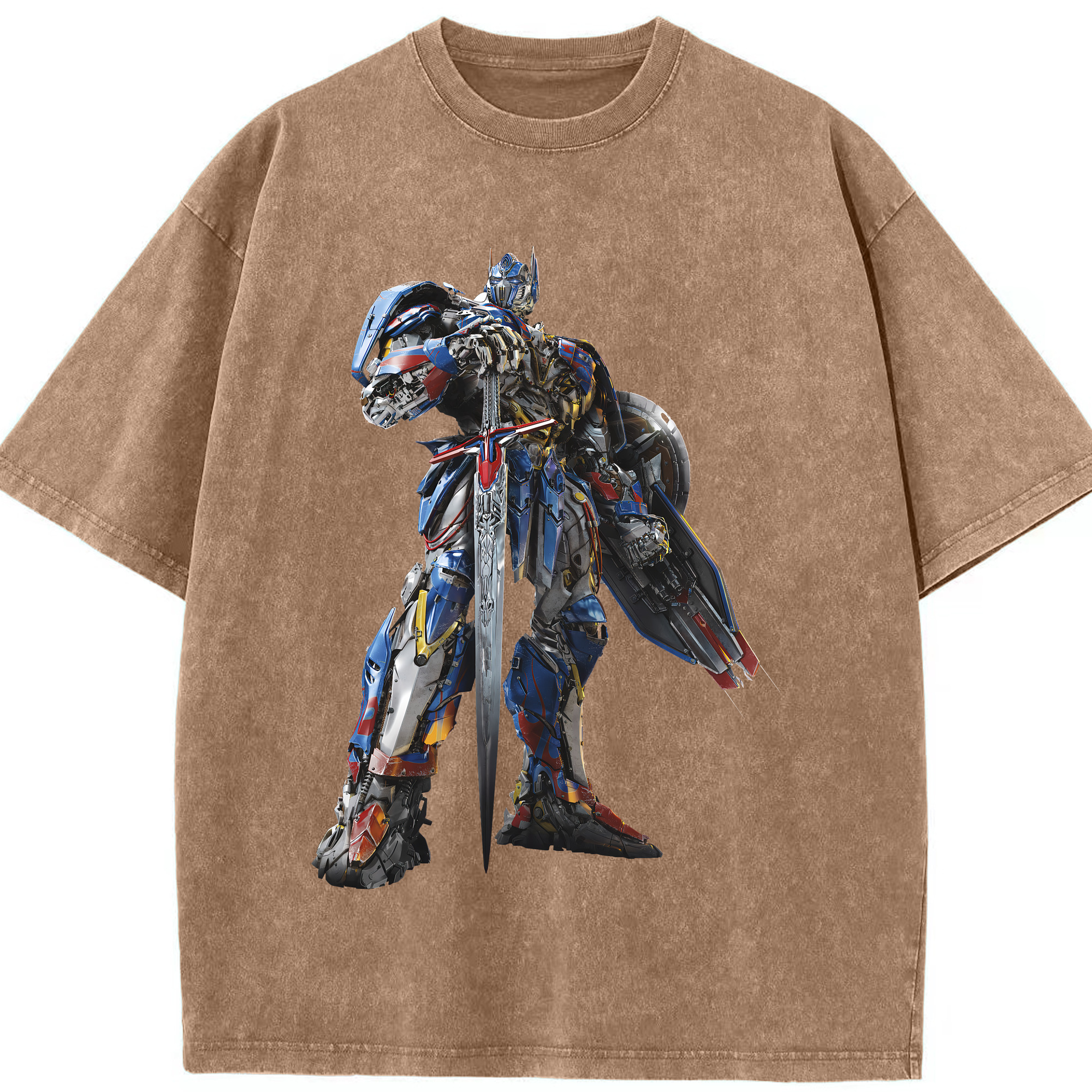 （画像用） Transformers トランスフォーマー 綿100% ヴィンテージ風 半袖Tシャツ（フロントプリント）