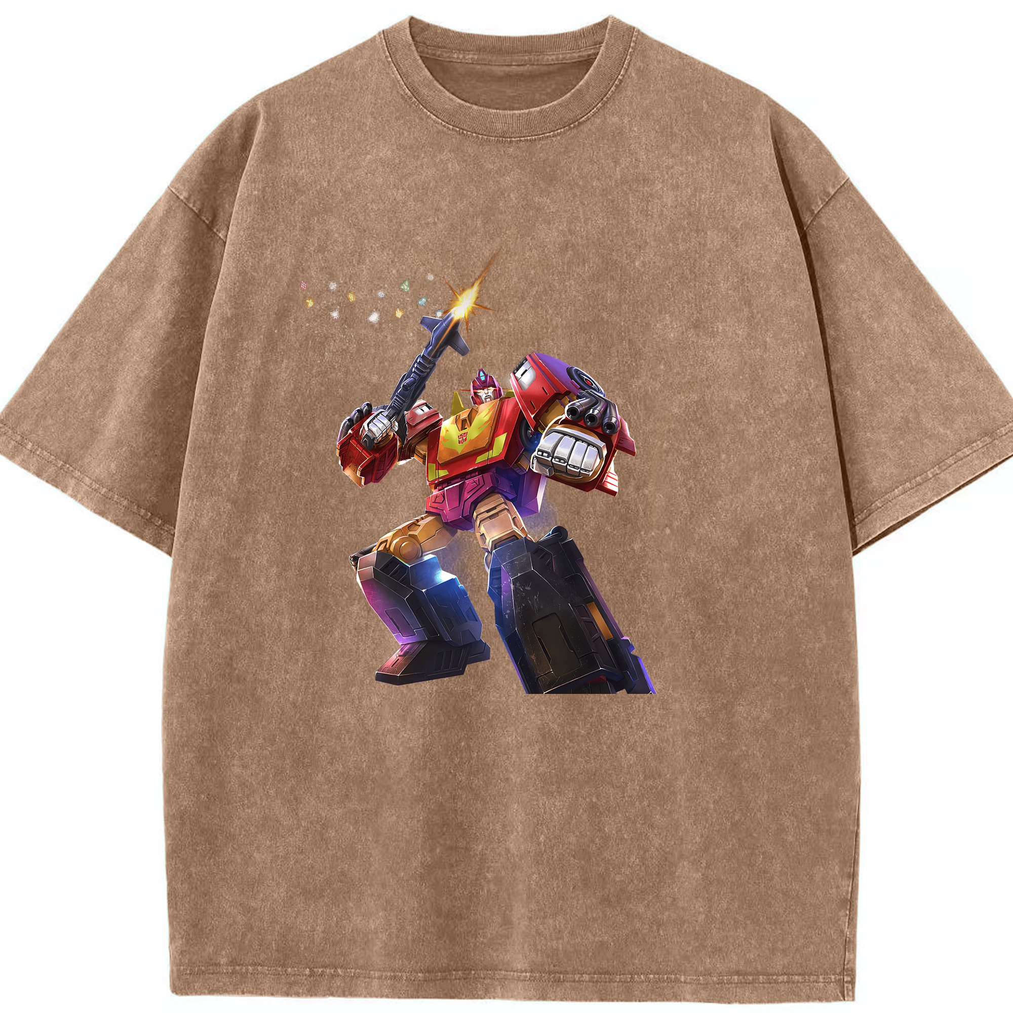 （画像用） Transformers トランスフォーマー 綿100% ヴィンテージ風 半袖Tシャツ（フロントプリント）
