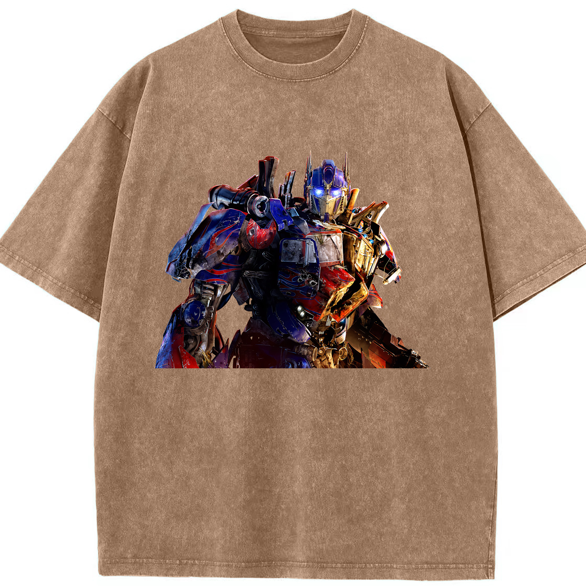 （画像用） Transformers トランスフォーマー 綿100% ヴィンテージ風 半袖Tシャツ（フロントプリント）