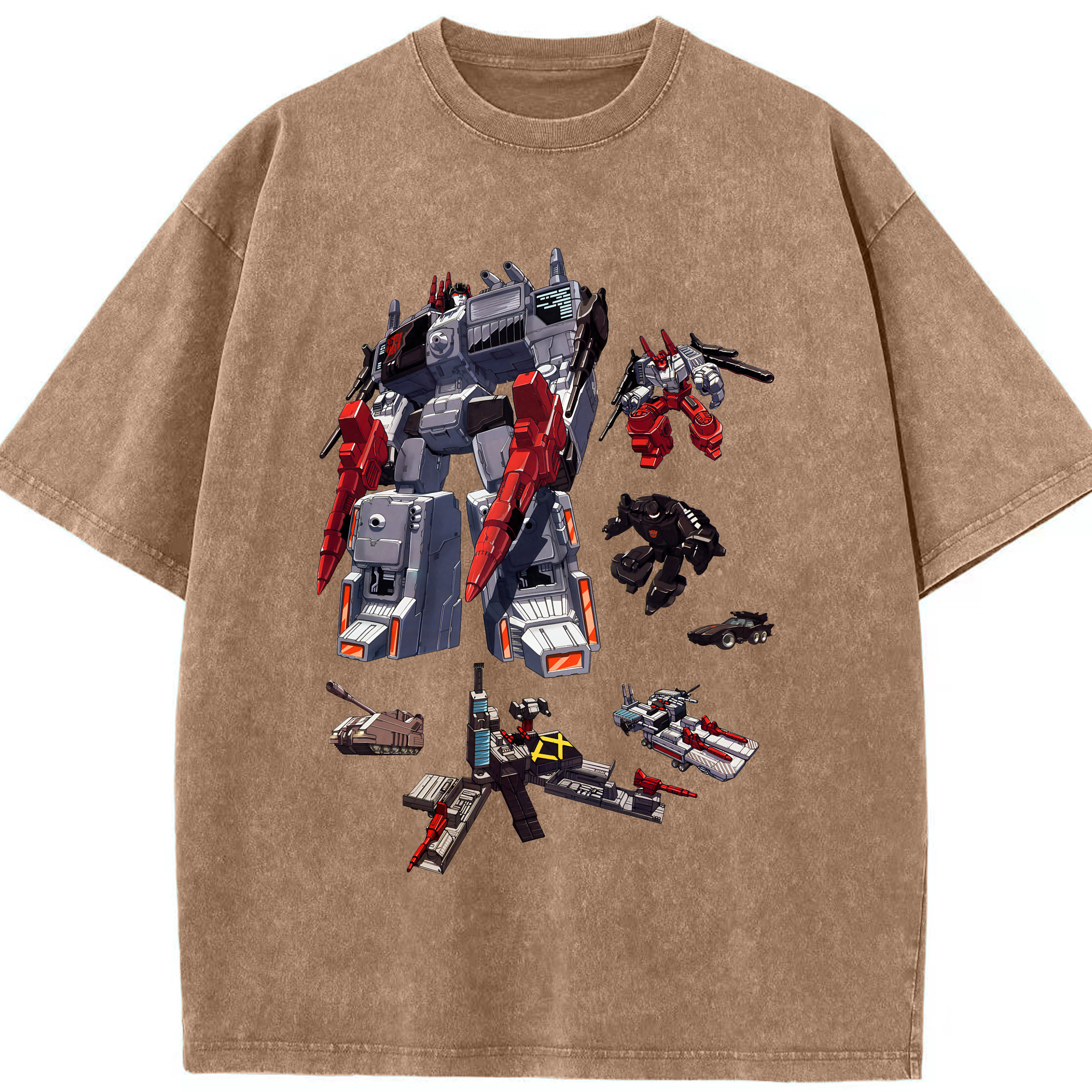 （画像用） Transformers トランスフォーマー 綿100% ヴィンテージ風 半袖Tシャツ（フロントプリント）