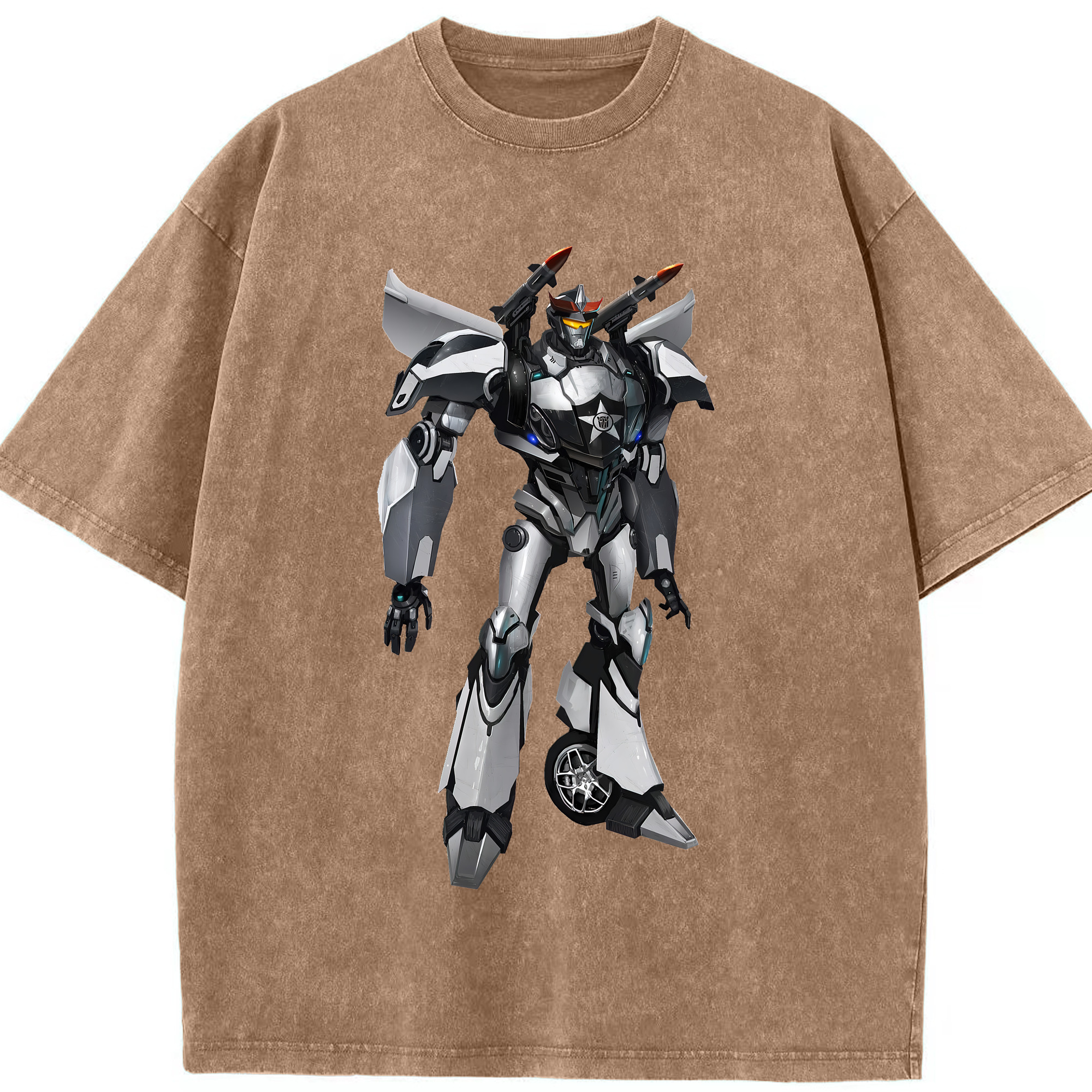 （画像用） Transformers トランスフォーマー 綿100% ヴィンテージ風 半袖Tシャツ（フロントプリント）