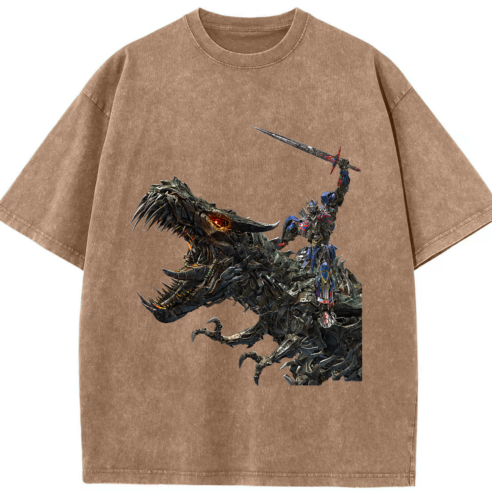 （画像用） Transformers トランスフォーマー 綿100% ヴィンテージ風 半袖Tシャツ（フロントプリント）