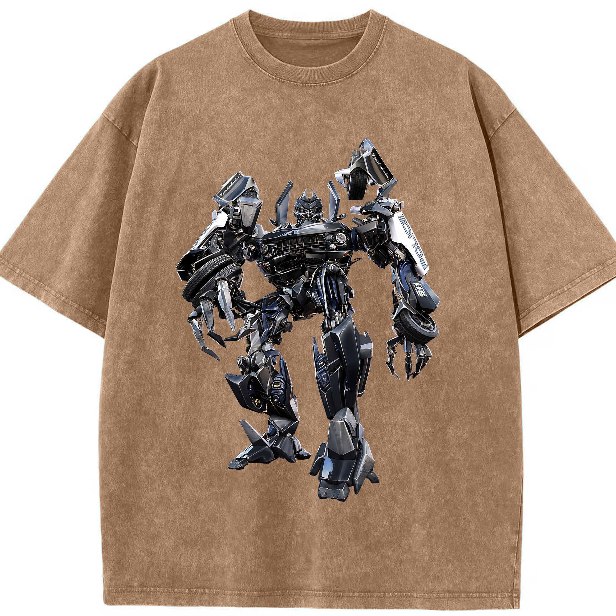 （画像用） Transformers トランスフォーマー 綿100% ヴィンテージ風 半袖Tシャツ（フロントプリント）