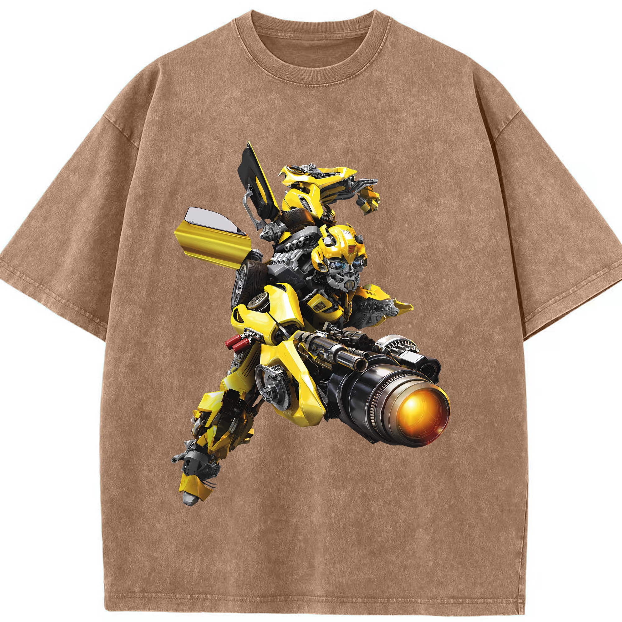 （画像用） Transformers トランスフォーマー 綿100% ヴィンテージ風 半袖Tシャツ（フロントプリント）