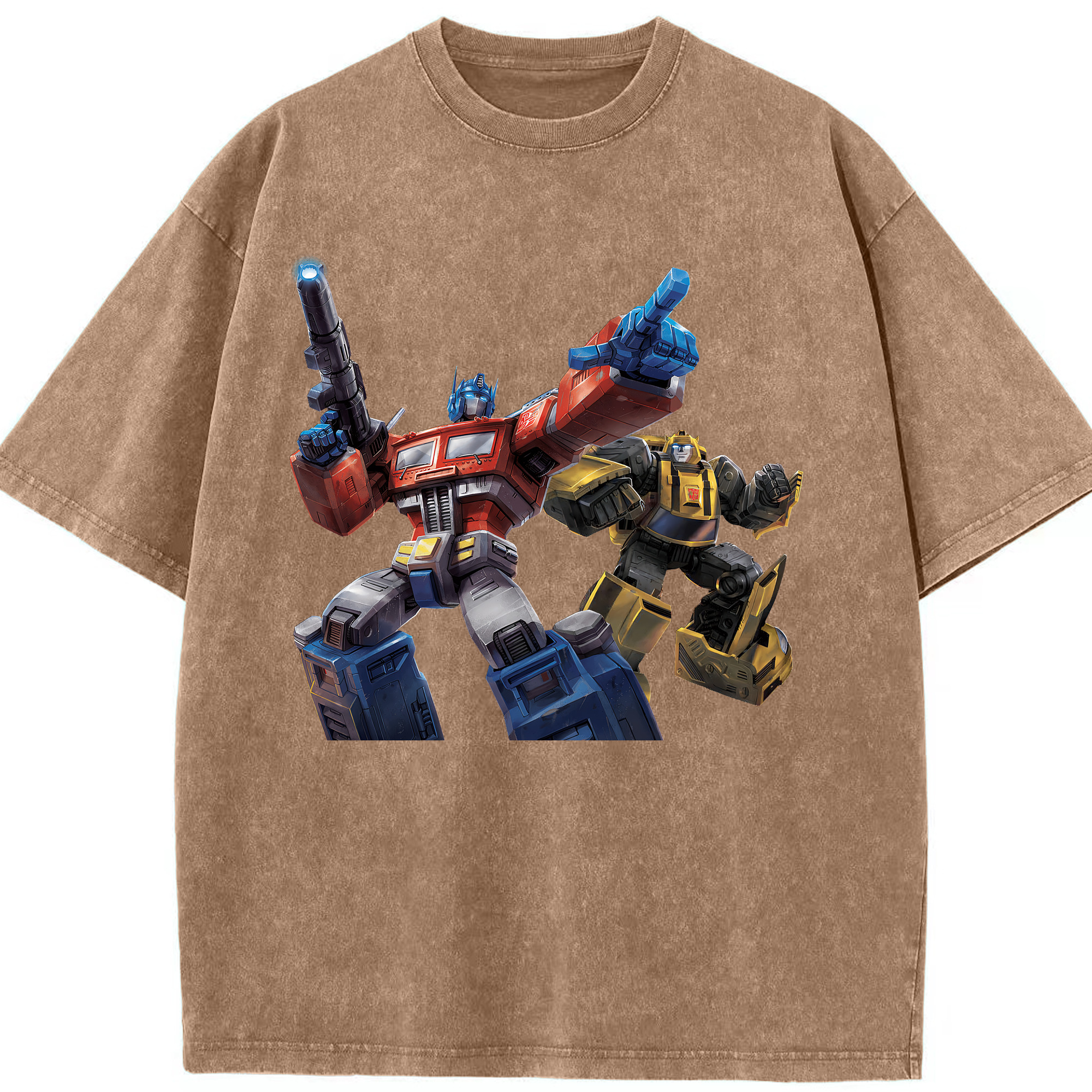 （画像用） Transformers トランスフォーマー 綿100% ヴィンテージ風 半袖Tシャツ（フロントプリント）