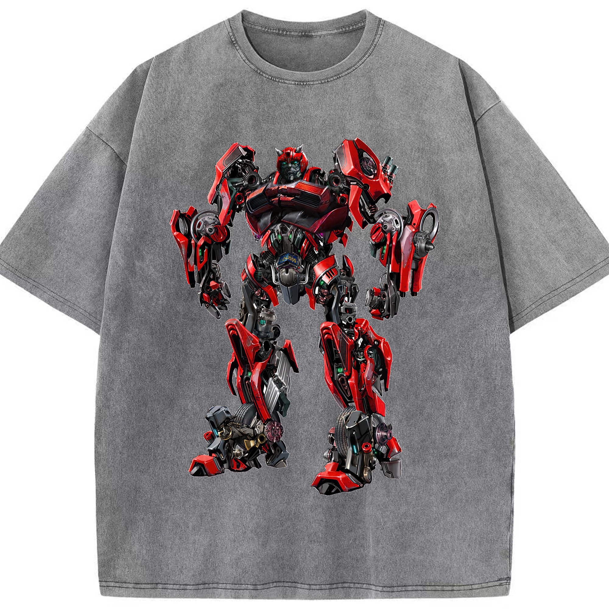 （画像用） Transformers トランスフォーマー 綿100% ヴィンテージ風 半袖Tシャツ（フロントプリント）