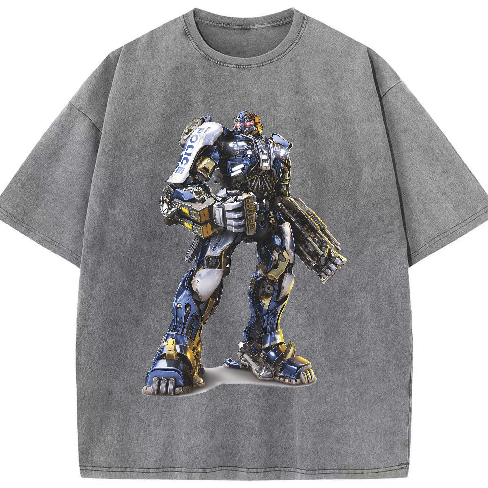 （画像用） Transformers トランスフォーマー 綿100% ヴィンテージ風 半袖Tシャツ（フロントプリント）