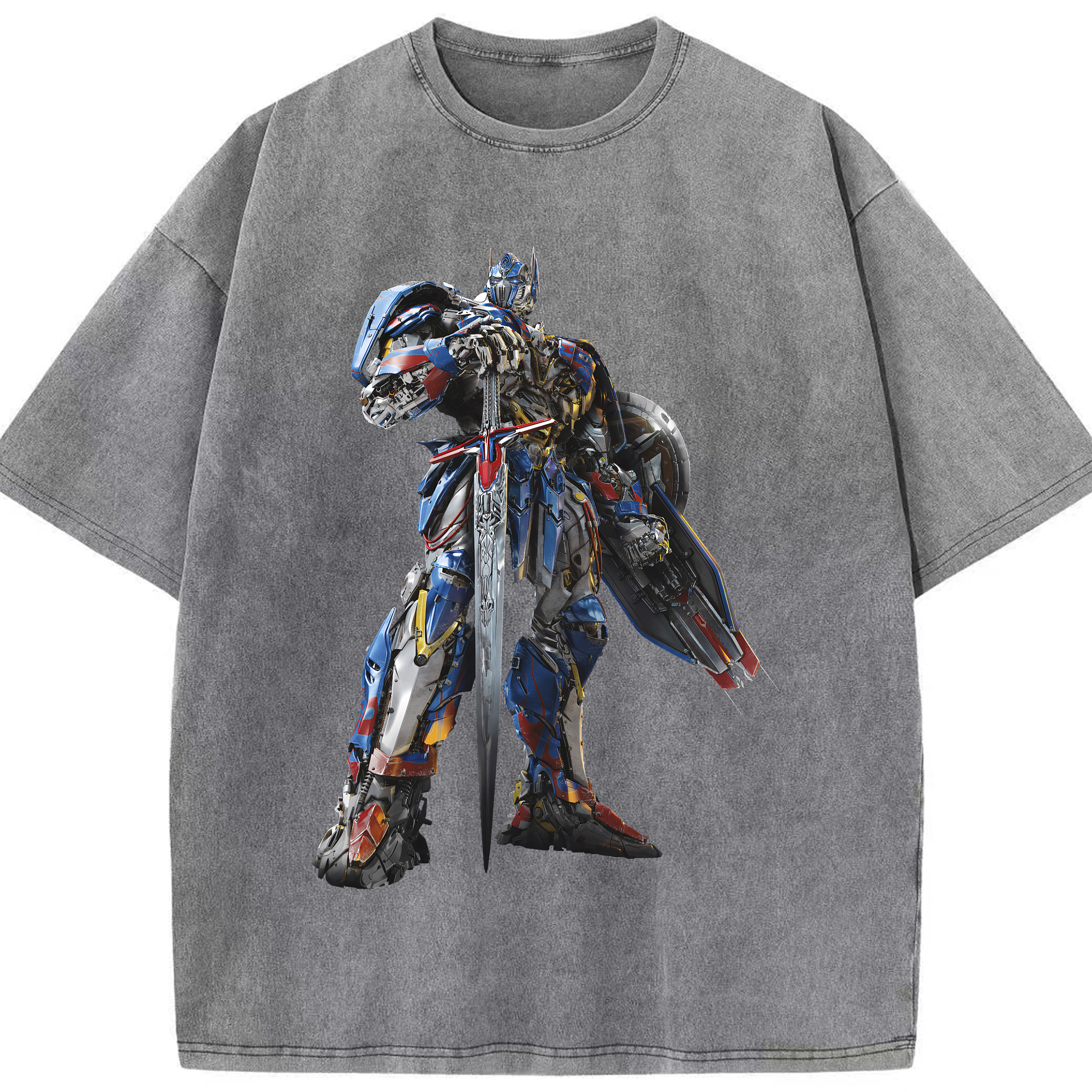（画像用） Transformers トランスフォーマー 綿100% ヴィンテージ風 半袖Tシャツ（フロントプリント）