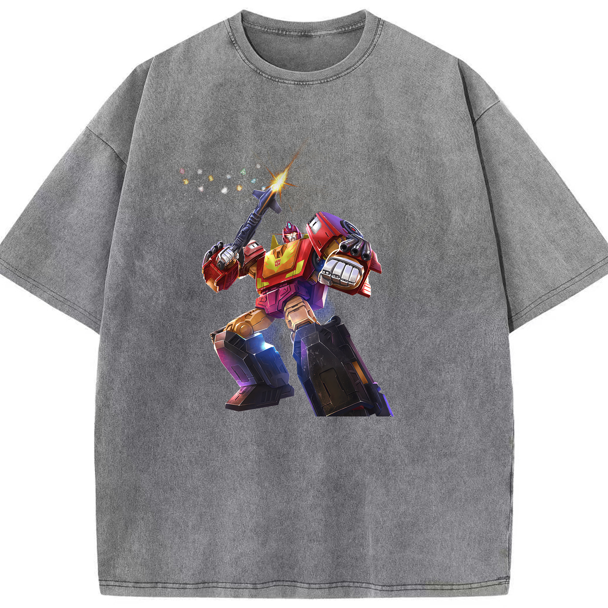 （画像用） Transformers トランスフォーマー 綿100% ヴィンテージ風 半袖Tシャツ（フロントプリント）