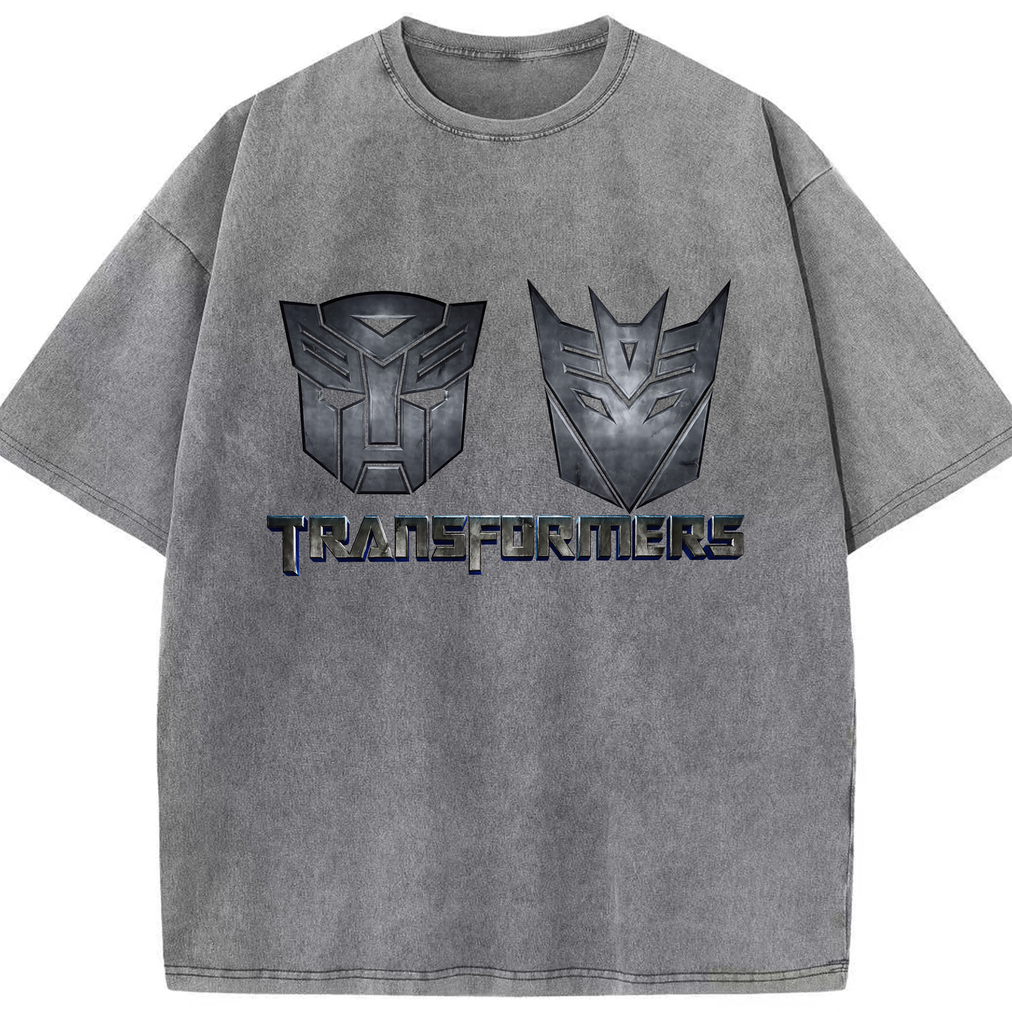 （画像用） Transformers トランスフォーマー 綿100% ヴィンテージ風 半袖Tシャツ（フロントプリント）