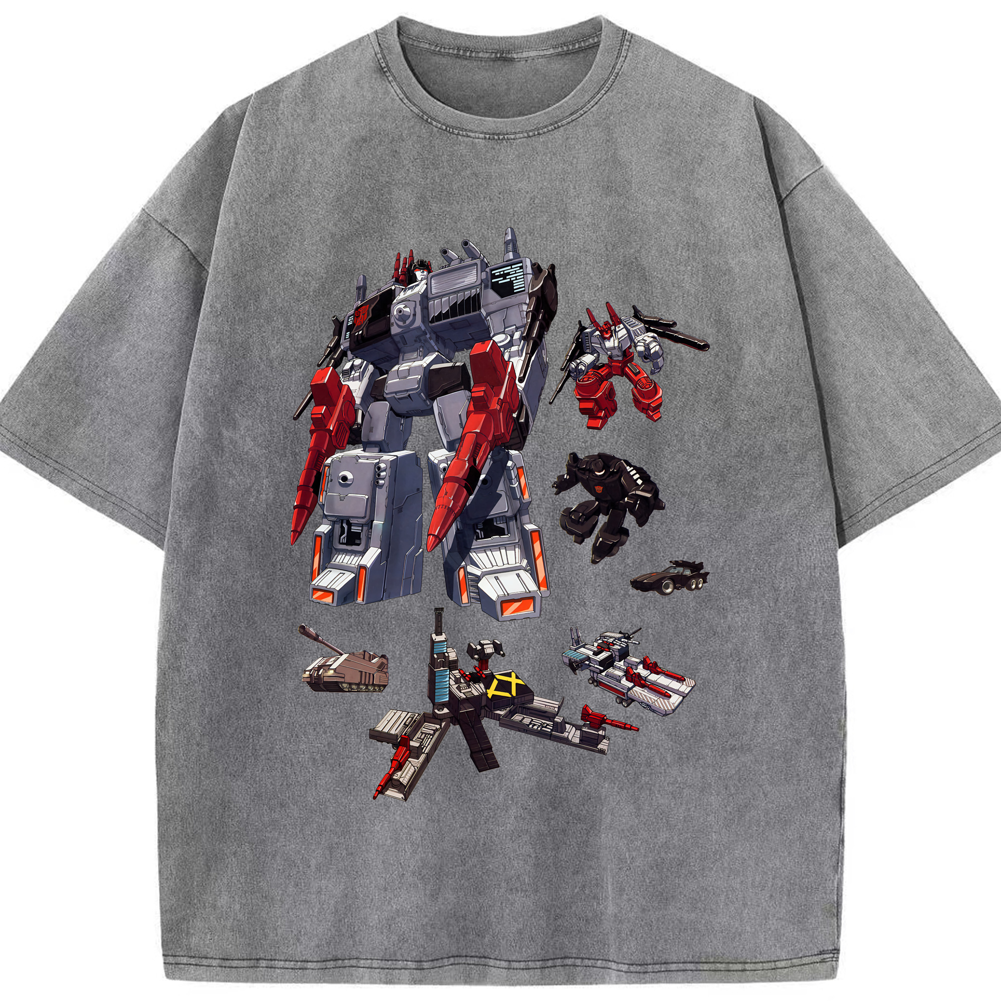 （画像用） Transformers トランスフォーマー 綿100% ヴィンテージ風 半袖Tシャツ（フロントプリント）