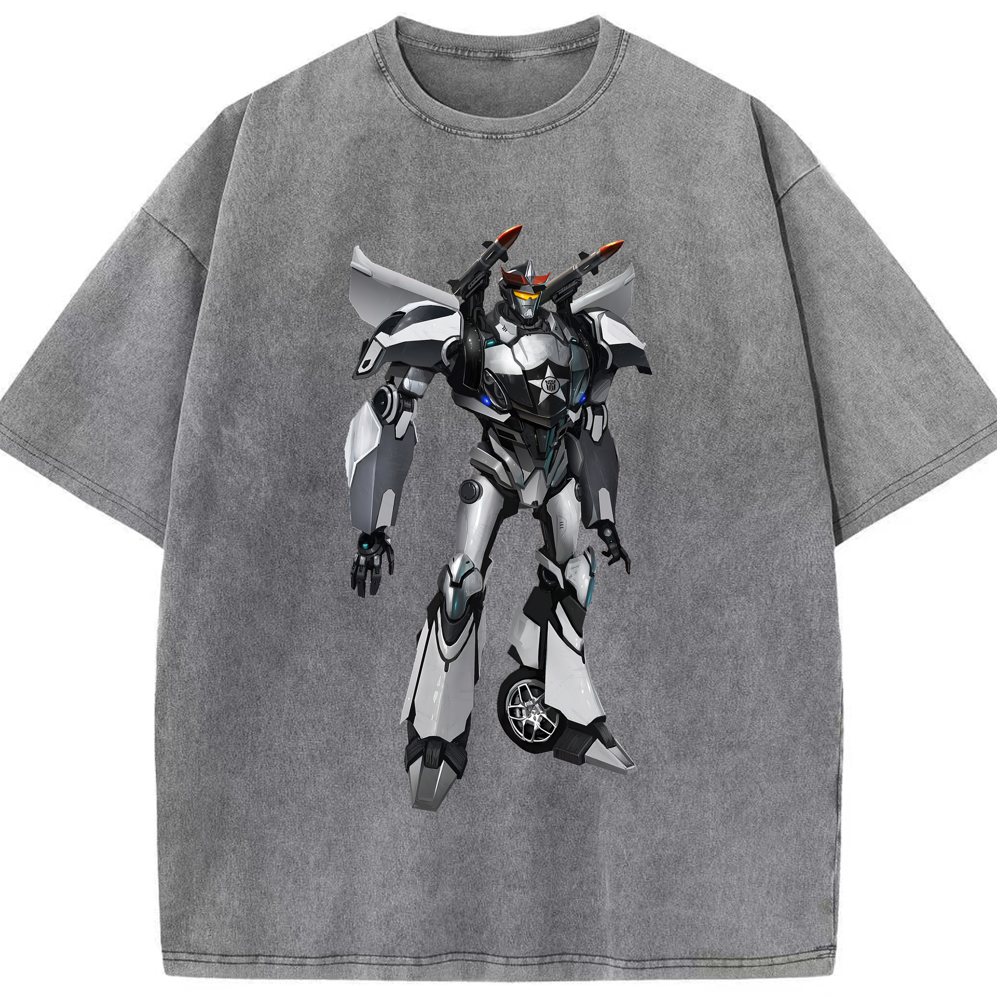 （画像用） Transformers トランスフォーマー 綿100% ヴィンテージ風 半袖Tシャツ（フロントプリント）