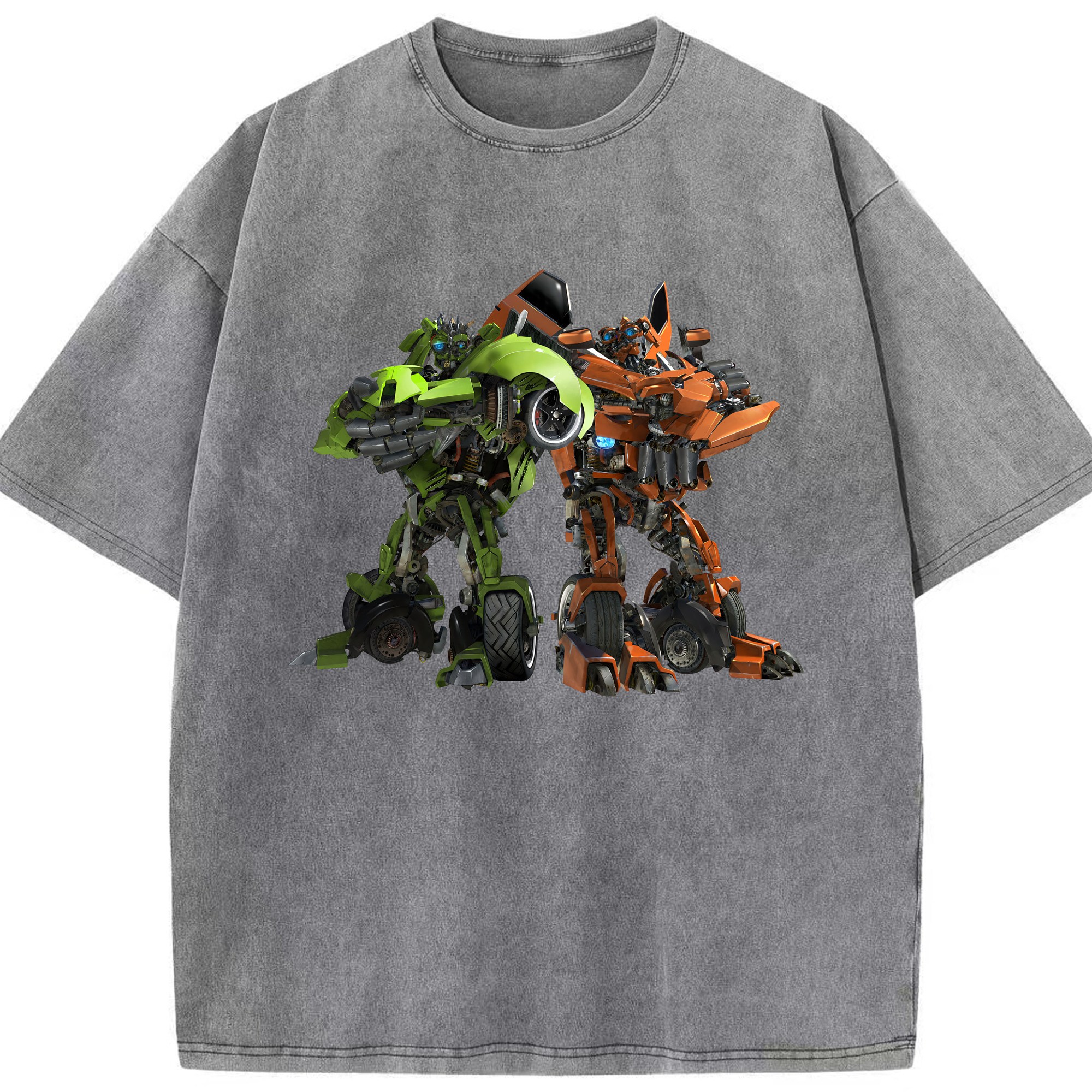（画像用） Transformers トランスフォーマー 綿100% ヴィンテージ風 半袖Tシャツ（フロントプリント）