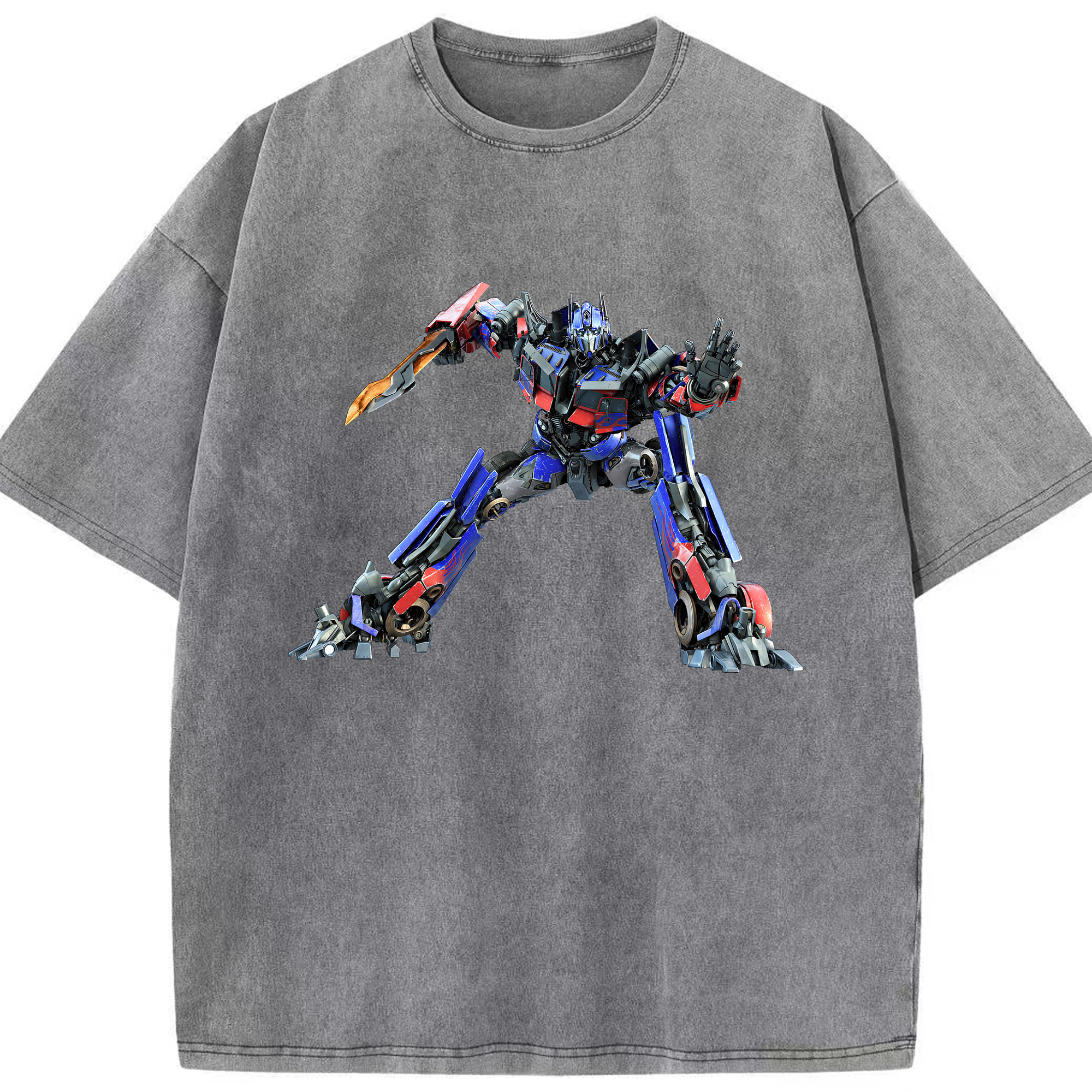 （画像用） Transformers トランスフォーマー 綿100% ヴィンテージ風 半袖Tシャツ（フロントプリント）