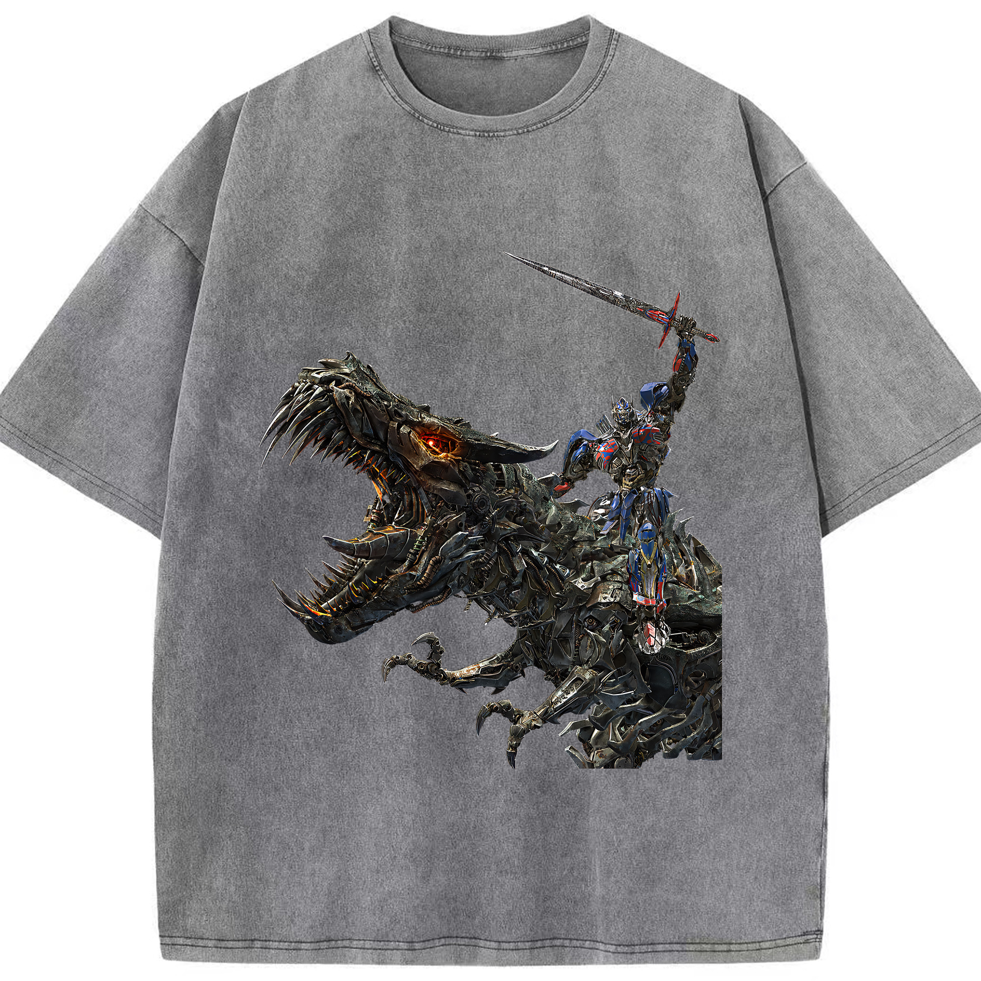 （画像用） Transformers トランスフォーマー 綿100% ヴィンテージ風 半袖Tシャツ（フロントプリント）