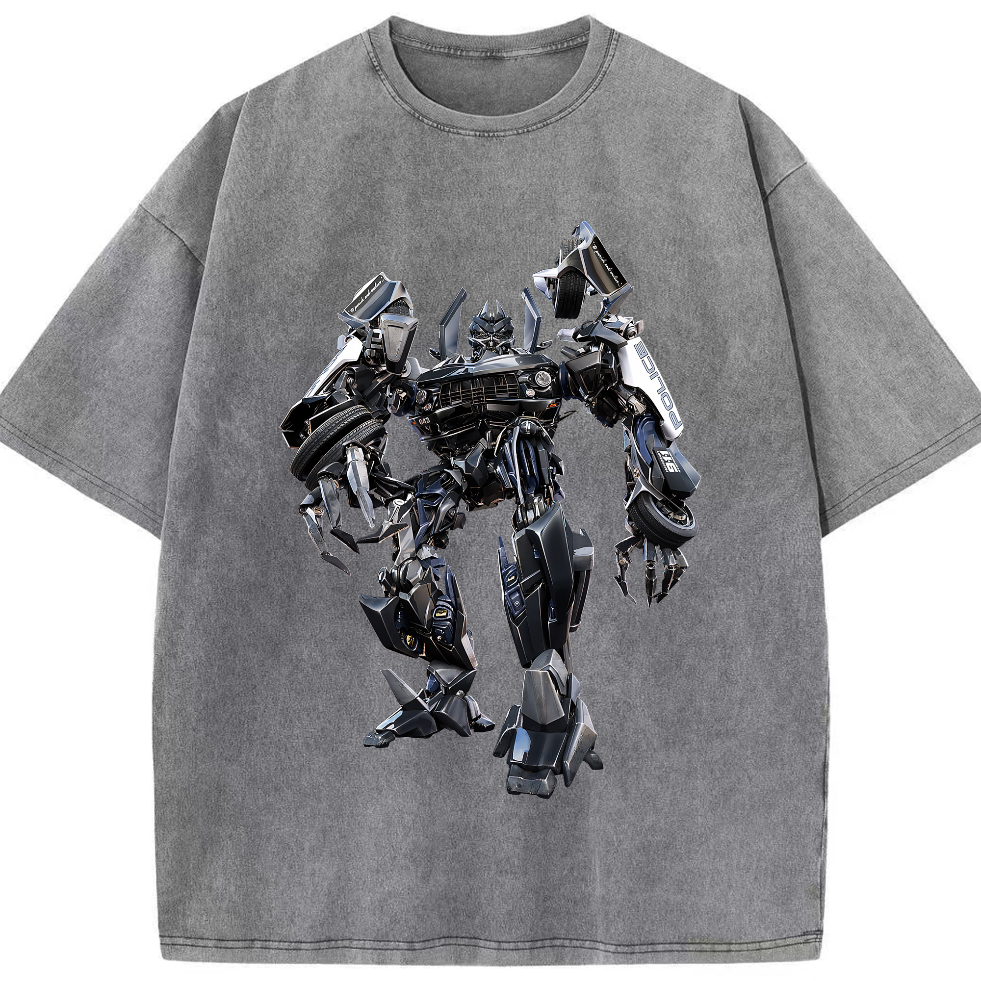 （画像用） Transformers トランスフォーマー 綿100% ヴィンテージ風 半袖Tシャツ（フロントプリント）