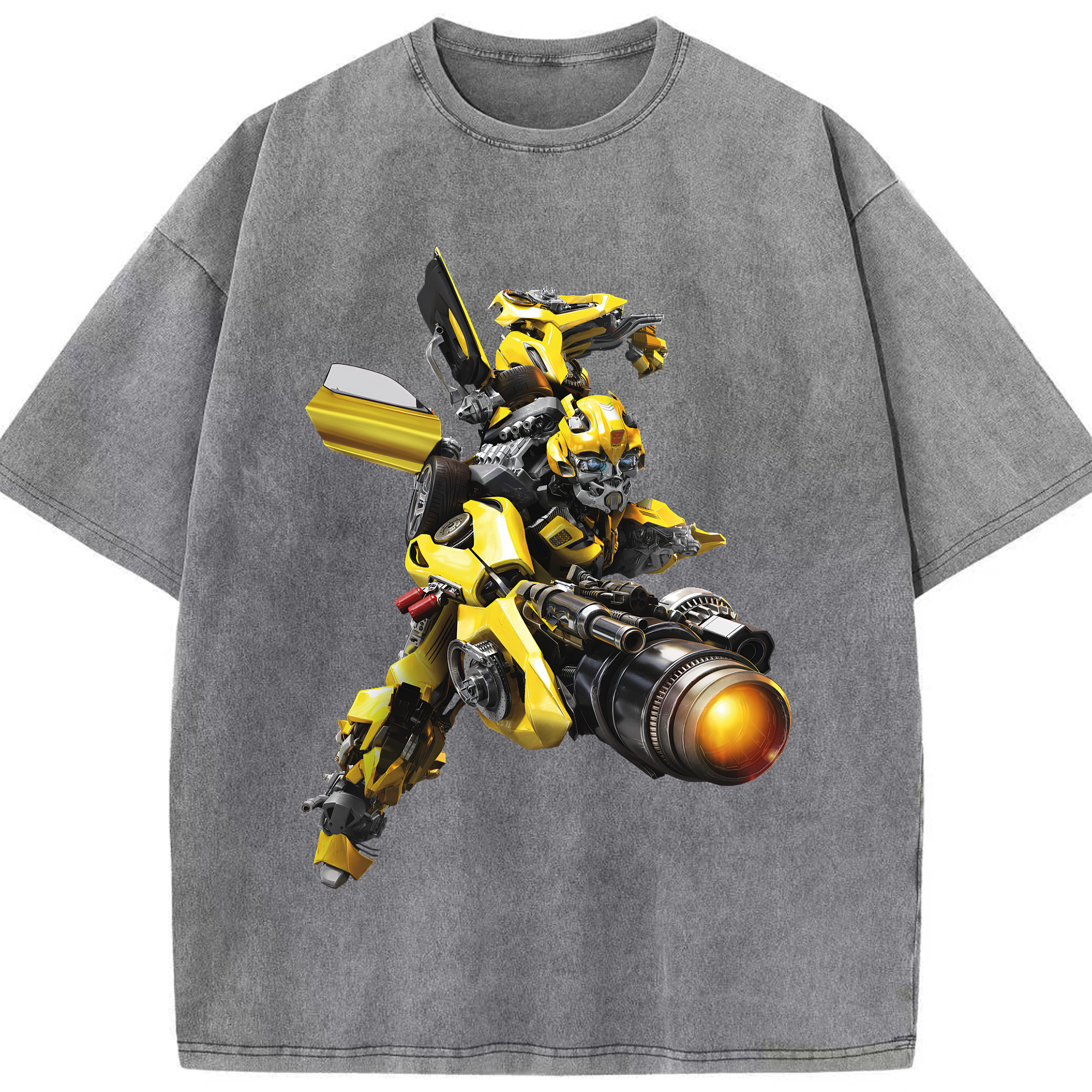 （画像用） Transformers トランスフォーマー 綿100% ヴィンテージ風 半袖Tシャツ（フロントプリント）