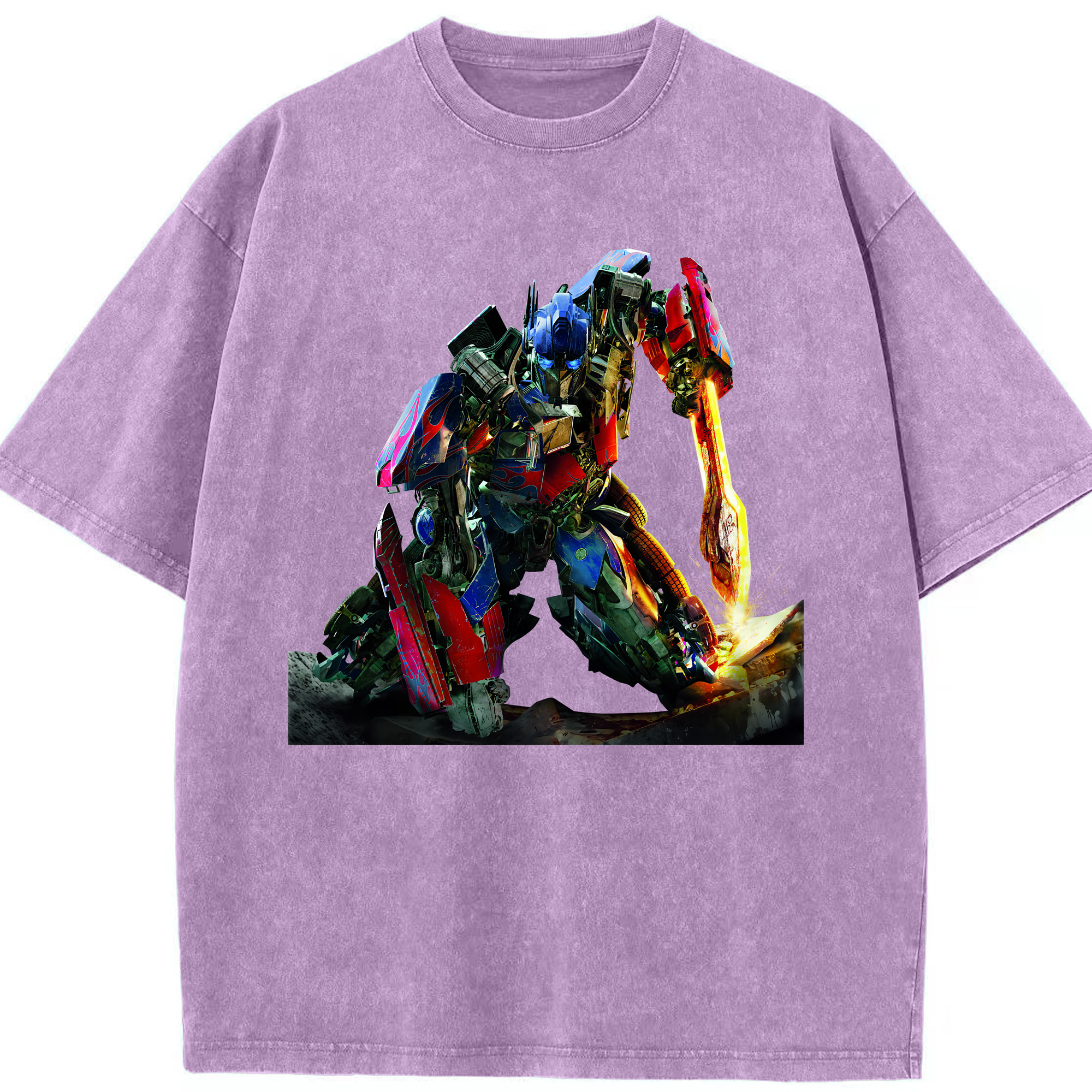（画像用） Transformers トランスフォーマー 綿100% ヴィンテージ風 半袖Tシャツ（フロントプリント）