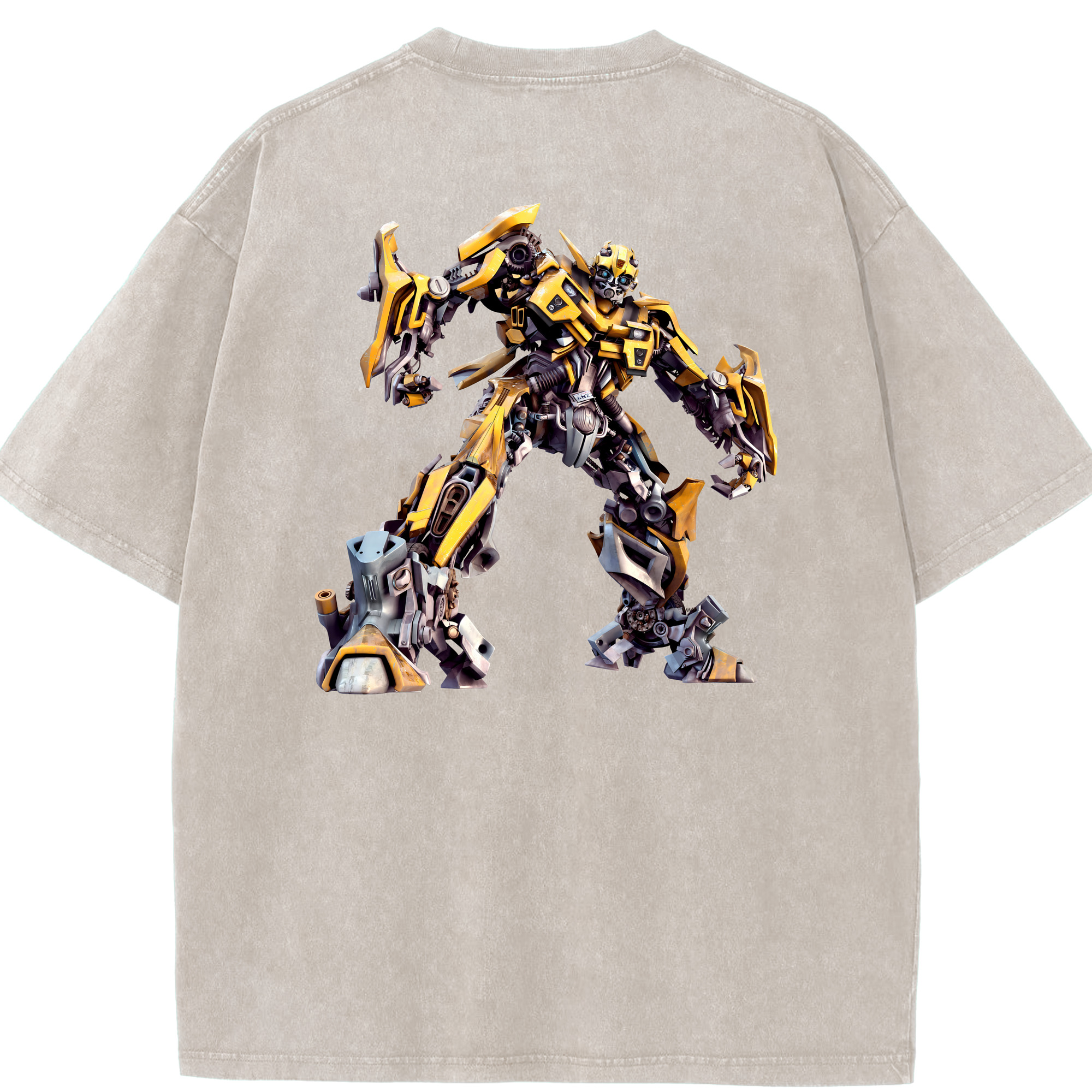 （画像用） Transformers トランスフォーマー 綿100% ヴィンテージ風 半袖Tシャツ（背面プリント）