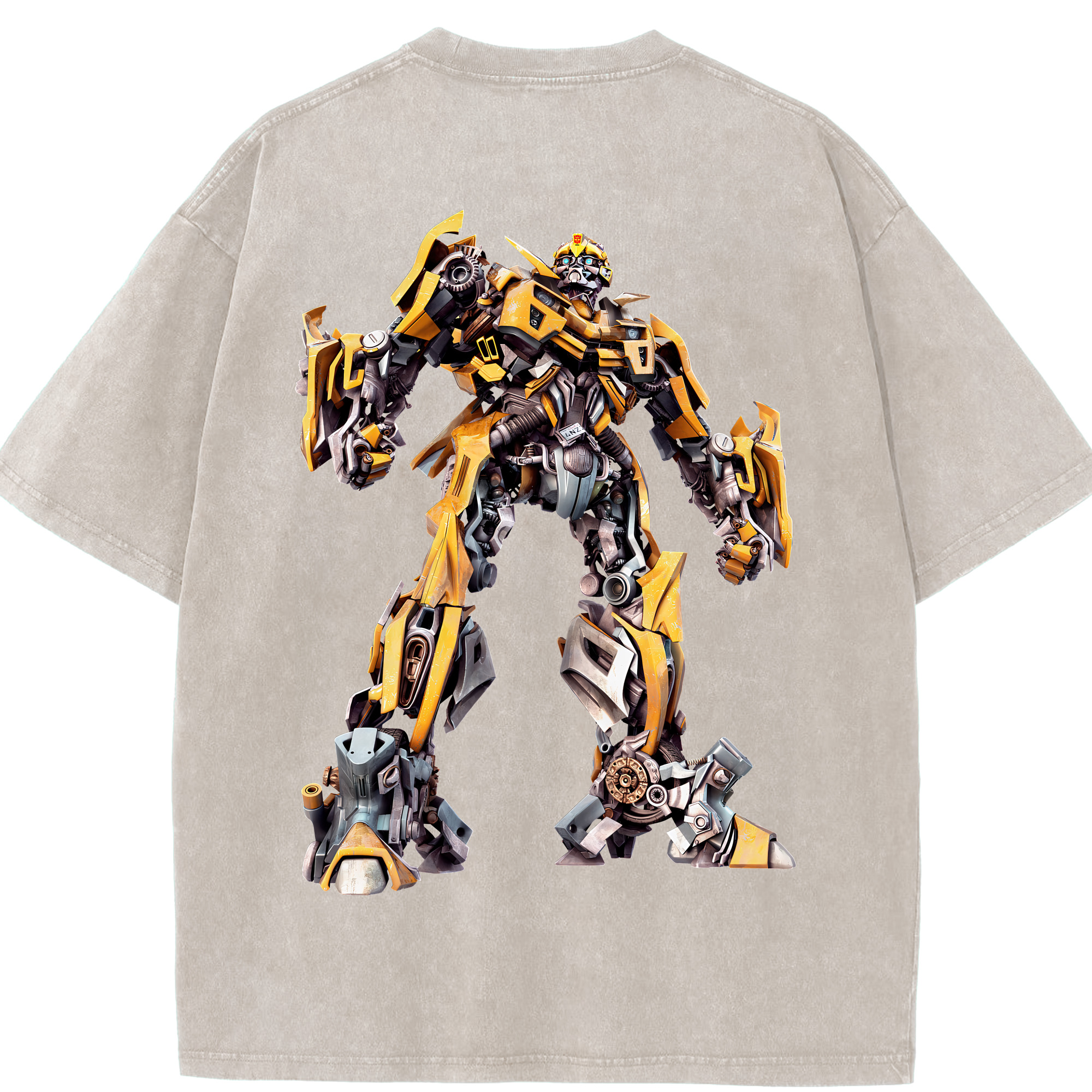 （画像用） Transformers トランスフォーマー 綿100% ヴィンテージ風 半袖Tシャツ（背面プリント）