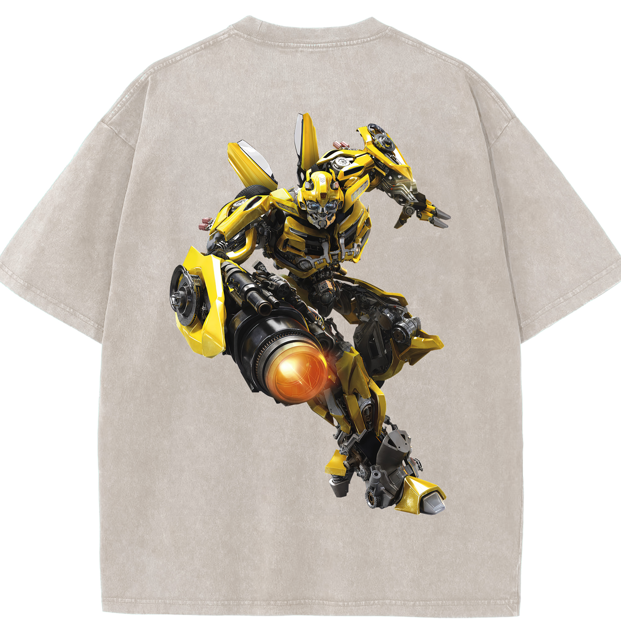 （画像用） Transformers トランスフォーマー 綿100% ヴィンテージ風 半袖Tシャツ（背面プリント）