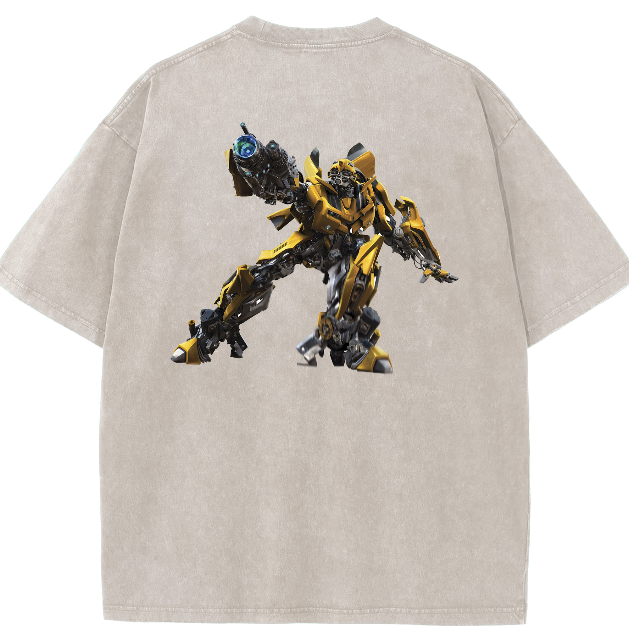 （画像用） Transformers トランスフォーマー 綿100% ヴィンテージ風 半袖Tシャツ（背面プリント）