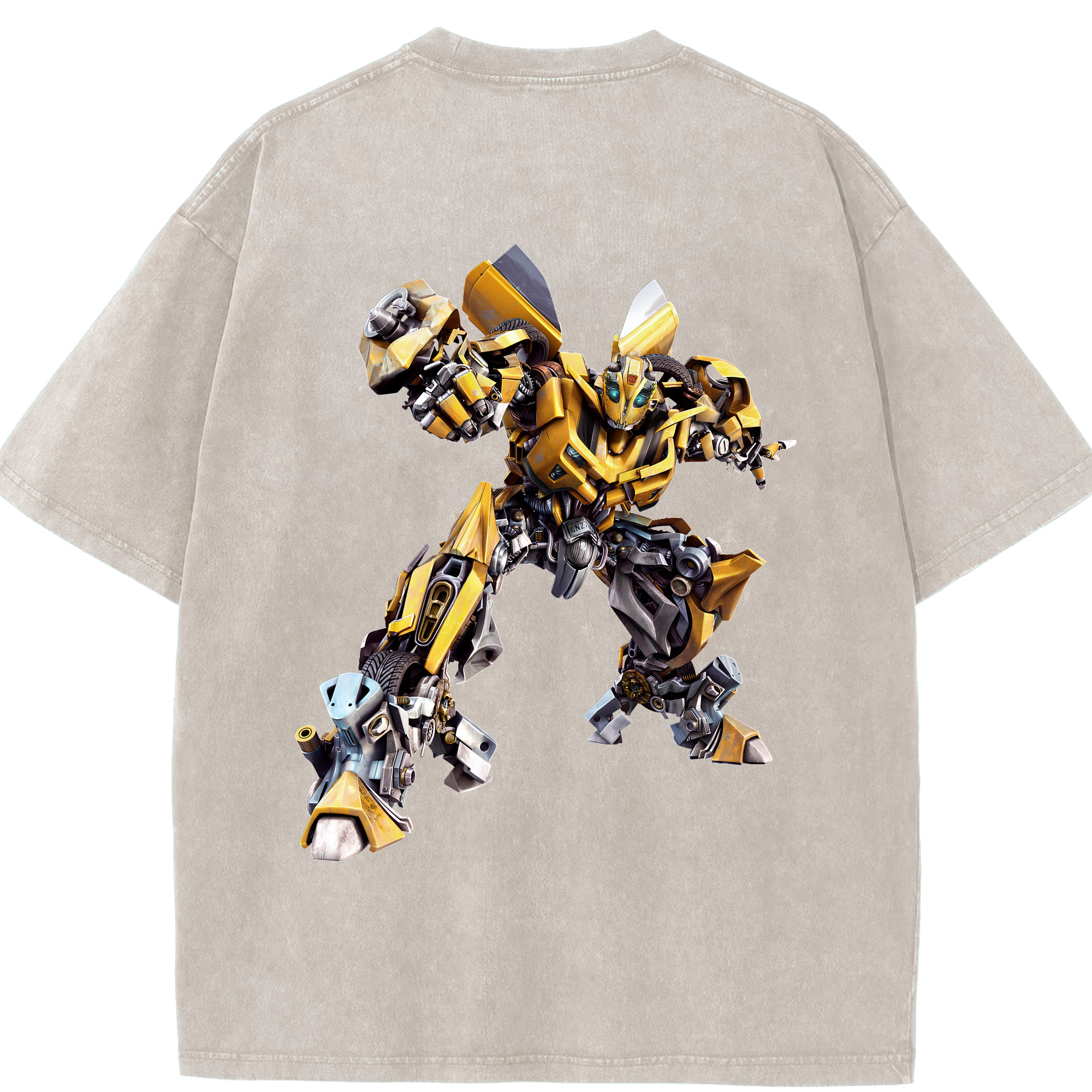 （画像用） Transformers トランスフォーマー 綿100% ヴィンテージ風 半袖Tシャツ（背面プリント）