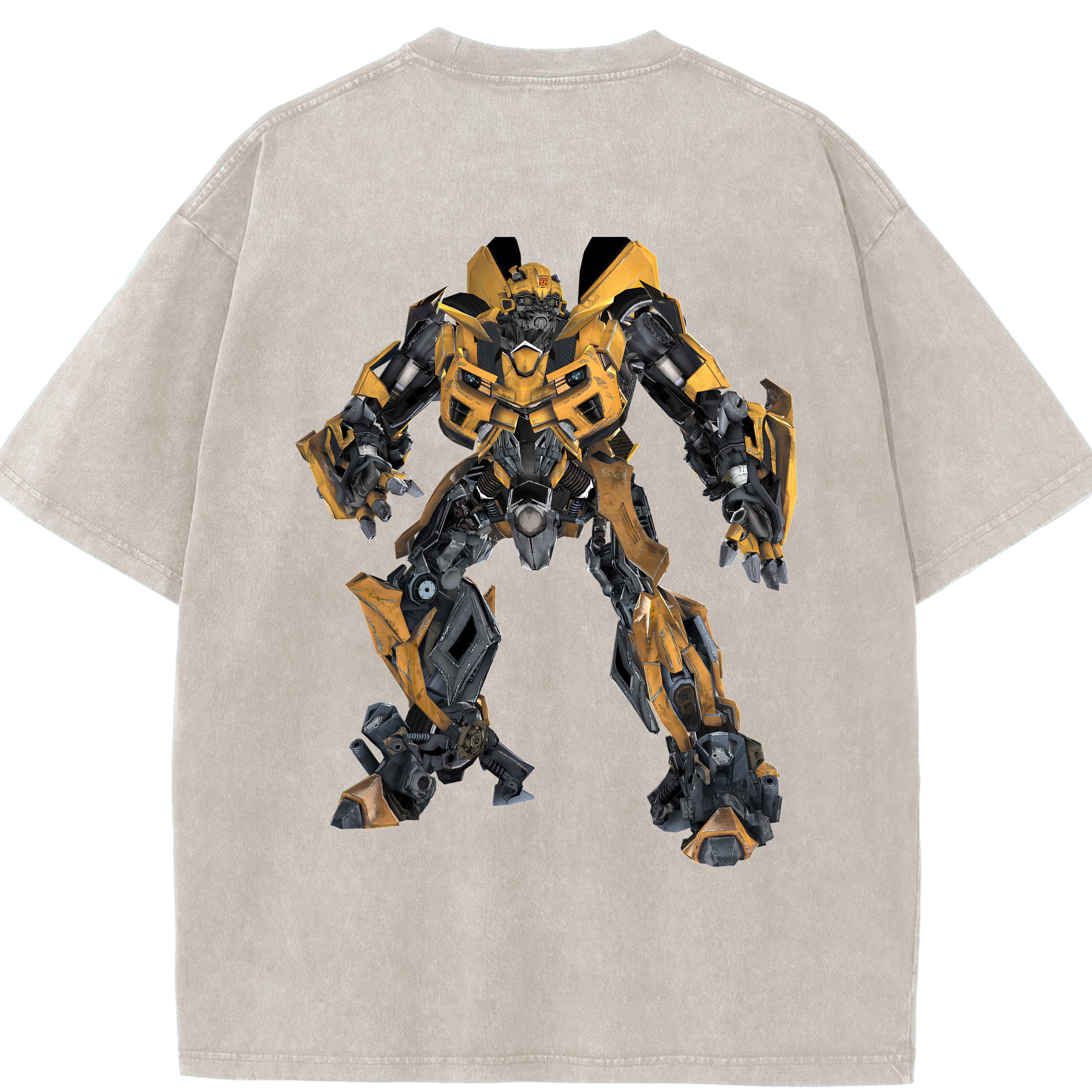 （画像用） Transformers トランスフォーマー 綿100% ヴィンテージ風 半袖Tシャツ（背面プリント）
