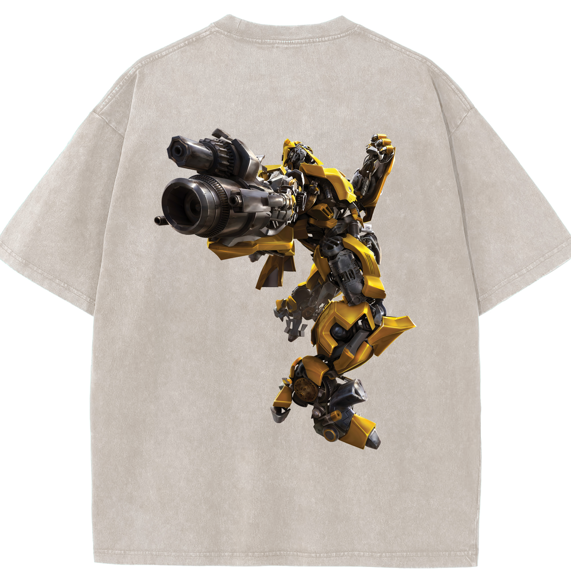 （画像用） Transformers トランスフォーマー 綿100% ヴィンテージ風 半袖Tシャツ（背面プリント）