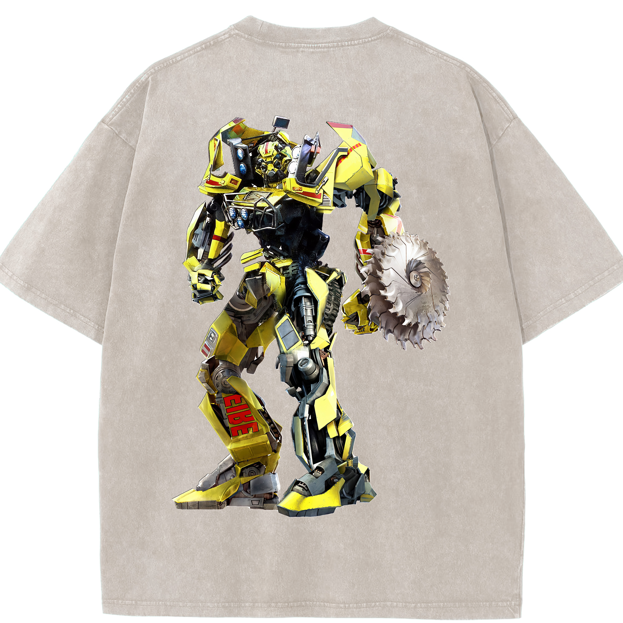 （画像用） Transformers トランスフォーマー 綿100% ヴィンテージ風 半袖Tシャツ（背面プリント）