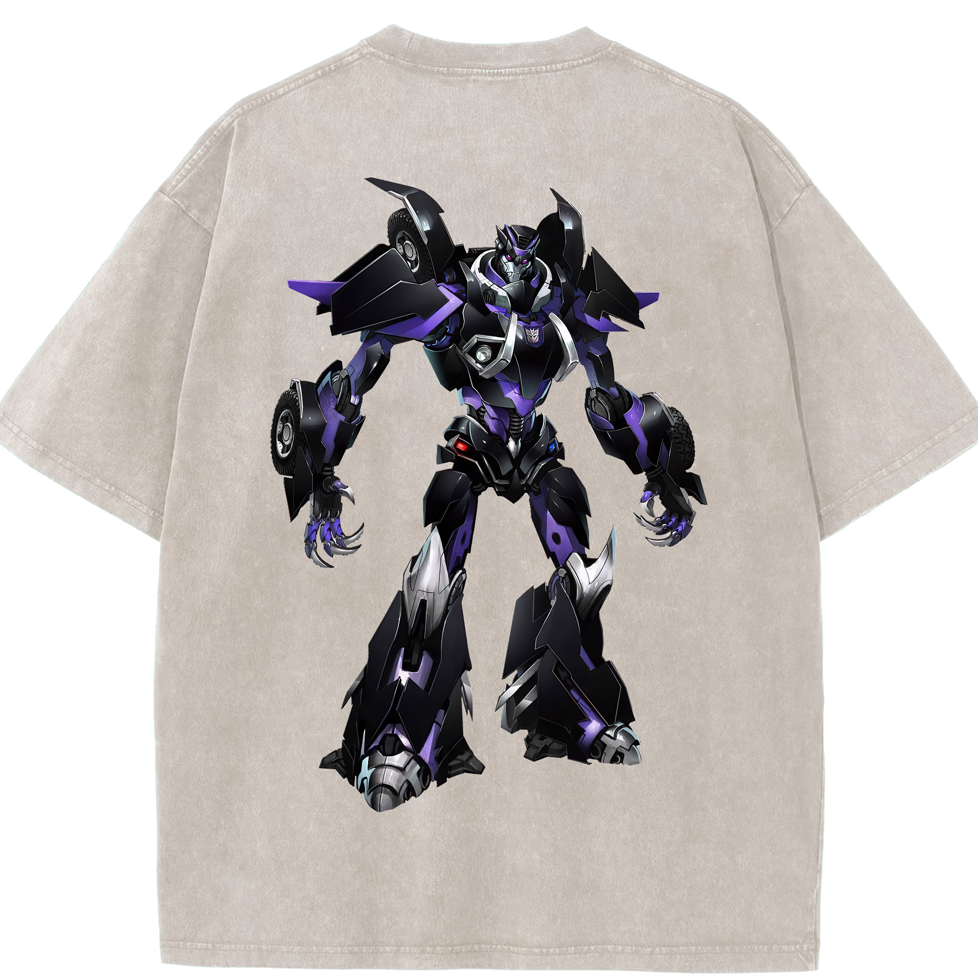 （画像用） Transformers トランスフォーマー 綿100% ヴィンテージ風 半袖Tシャツ（背面プリント）