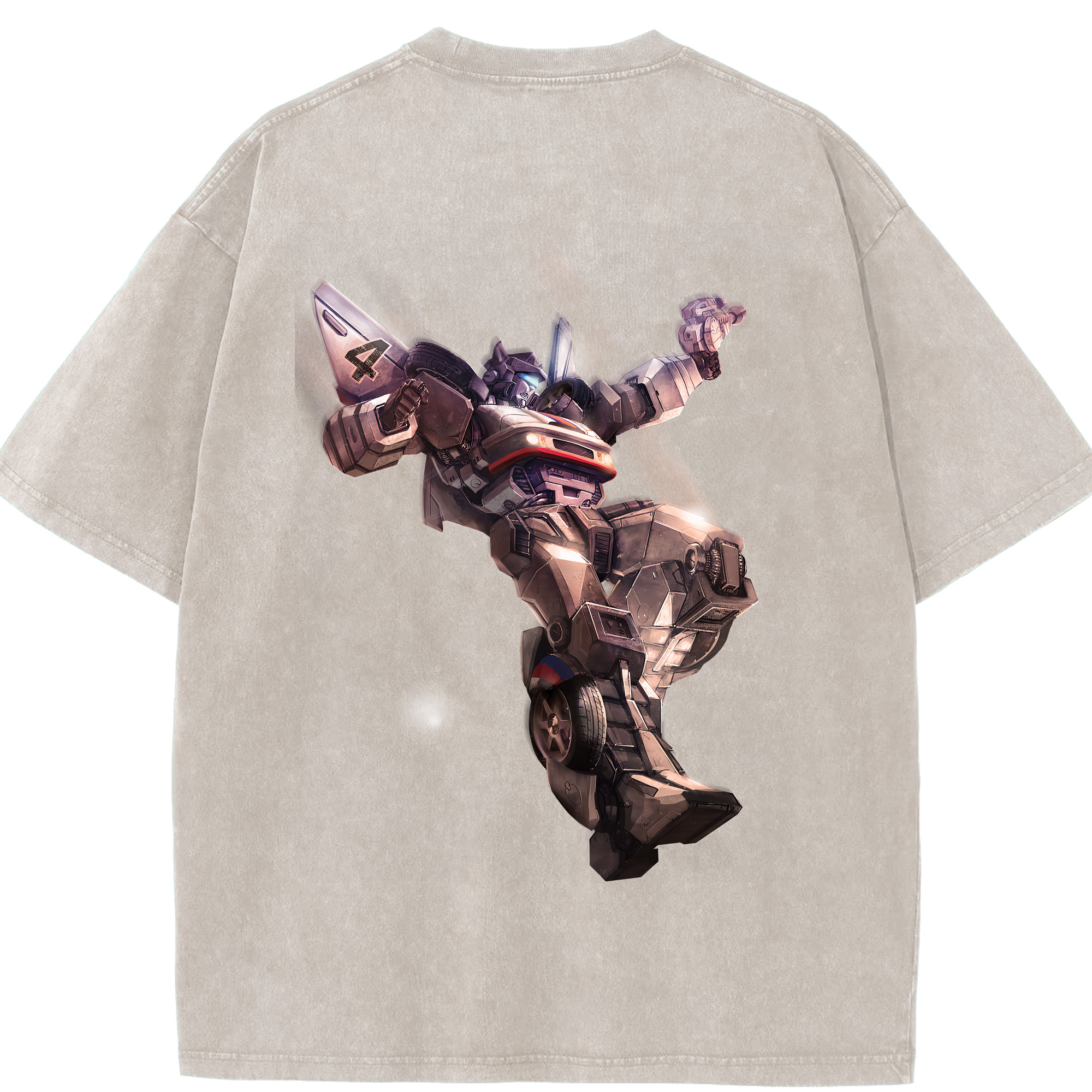 （画像用） Transformers トランスフォーマー 綿100% ヴィンテージ風 半袖Tシャツ（背面プリント）