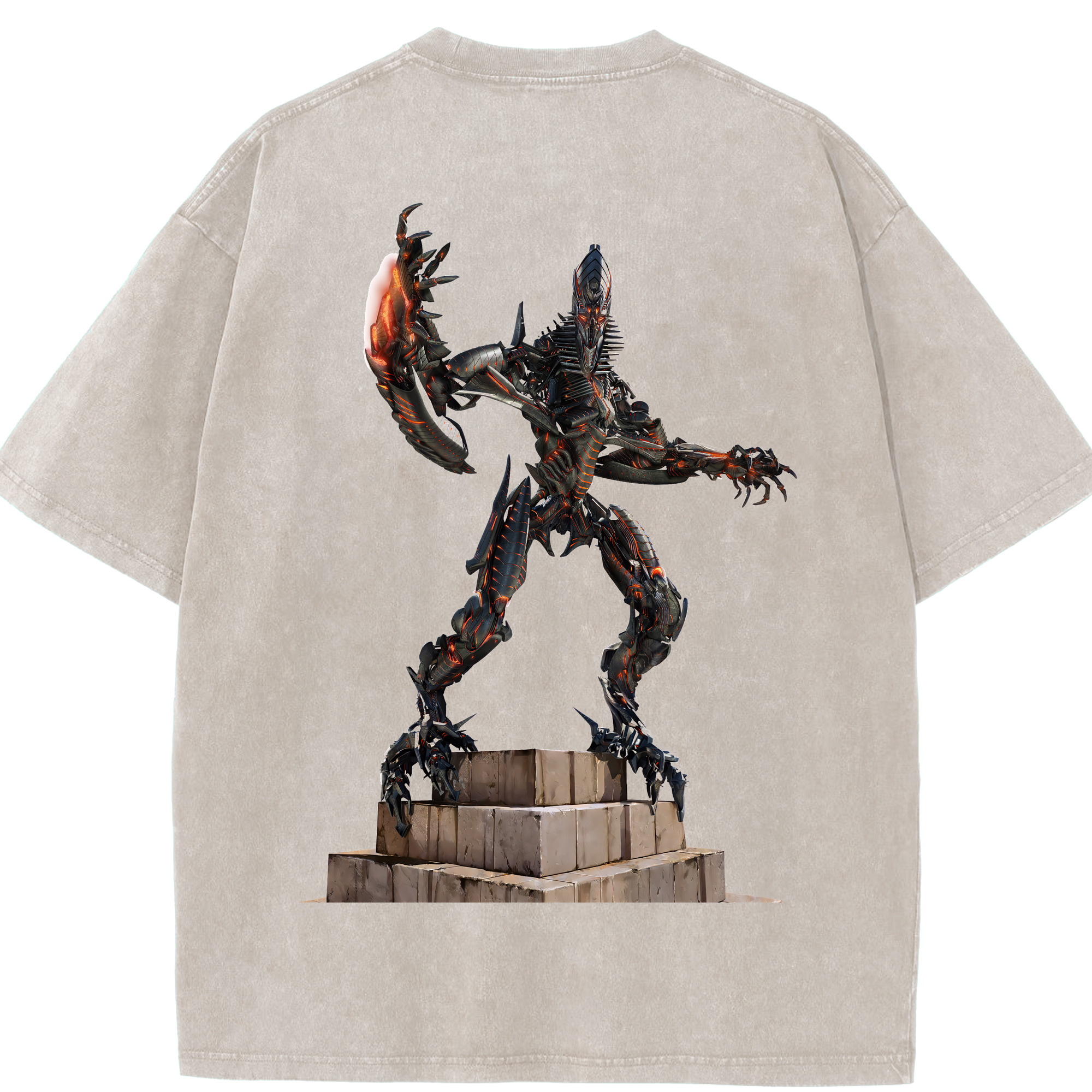 （画像用） Transformers トランスフォーマー 綿100% ヴィンテージ風 半袖Tシャツ（背面プリント）