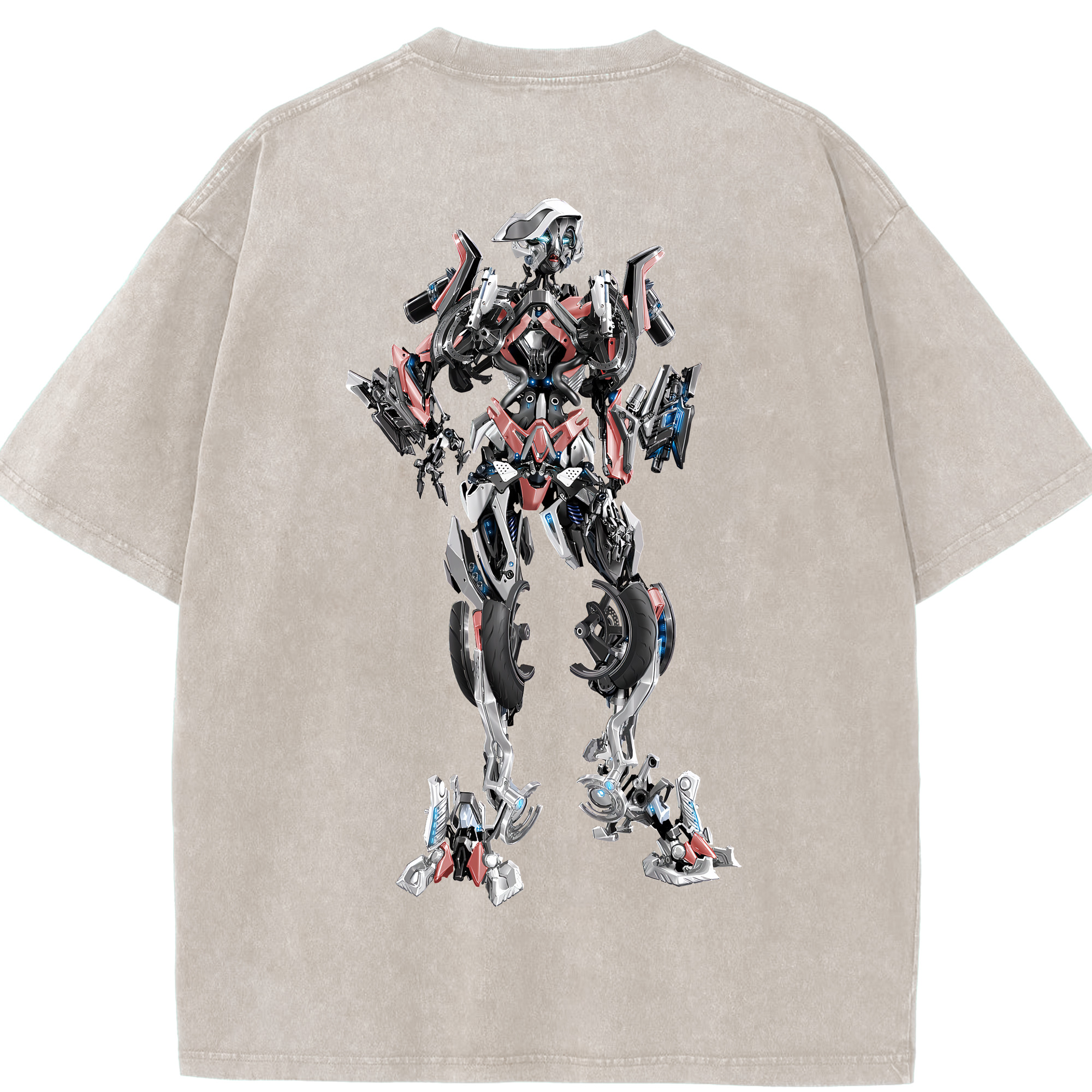 （画像用） Transformers トランスフォーマー 綿100% ヴィンテージ風 半袖Tシャツ（背面プリント）