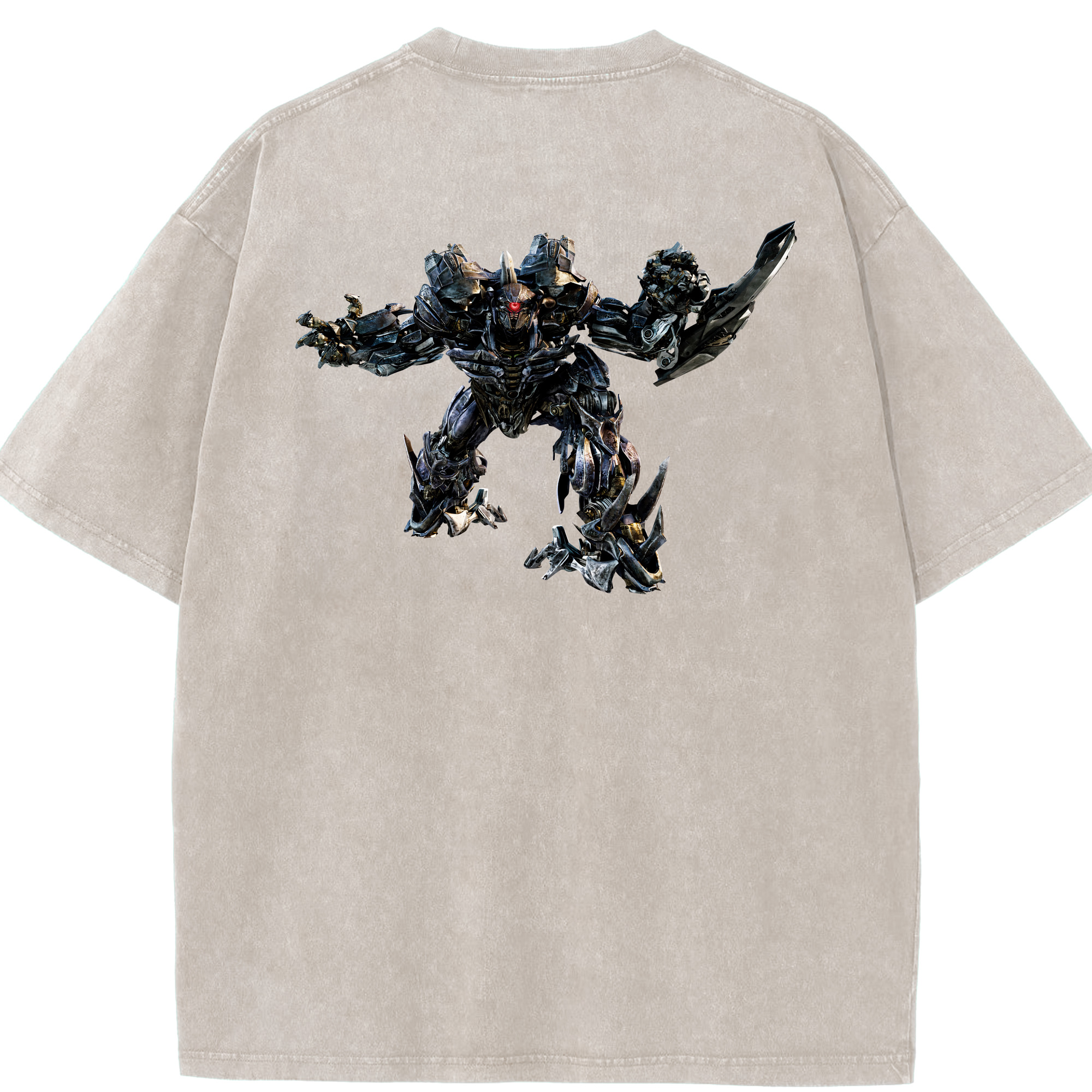 （画像用） Transformers トランスフォーマー 綿100% ヴィンテージ風 半袖Tシャツ（背面プリント）