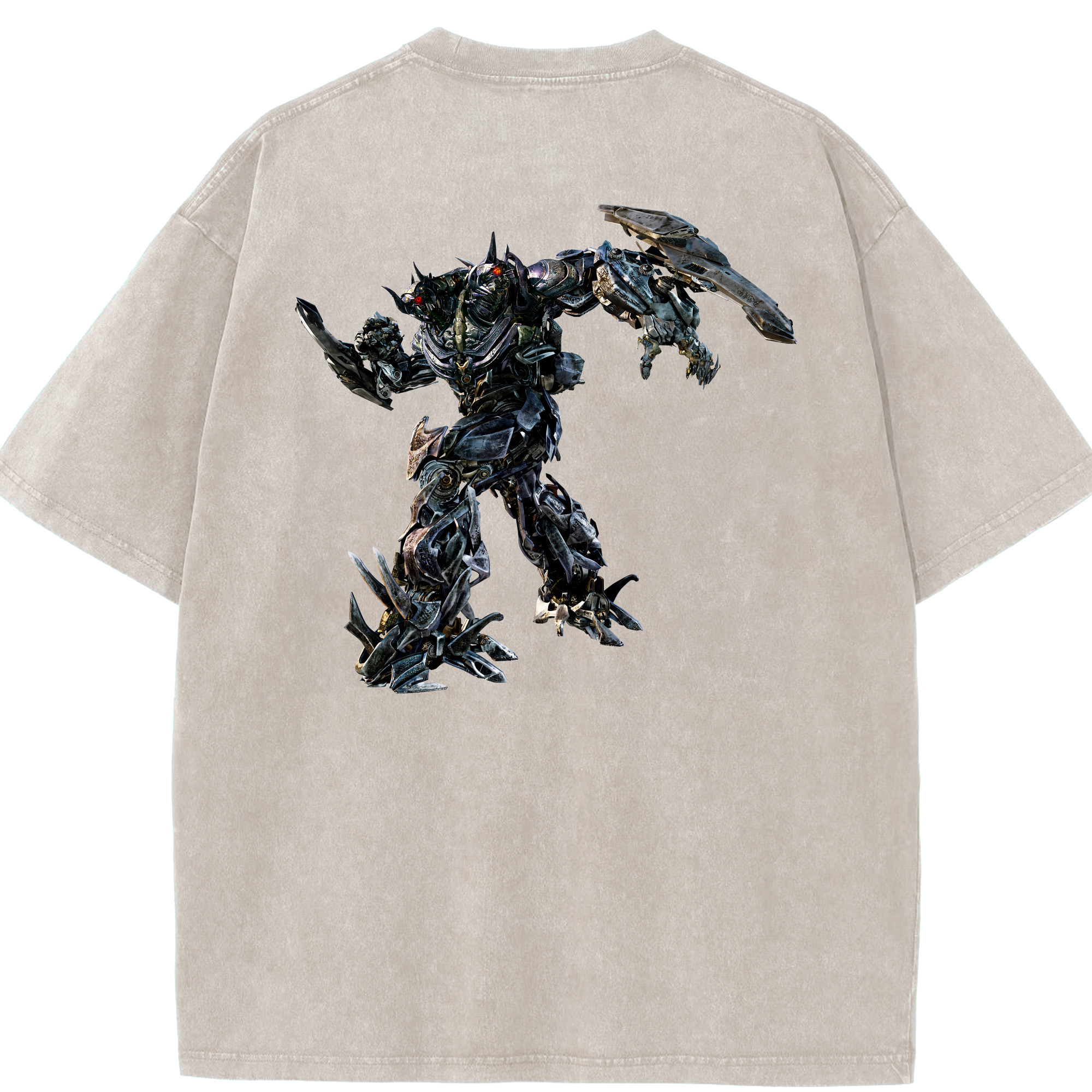 （画像用） Transformers トランスフォーマー 綿100% ヴィンテージ風 半袖Tシャツ（背面プリント）