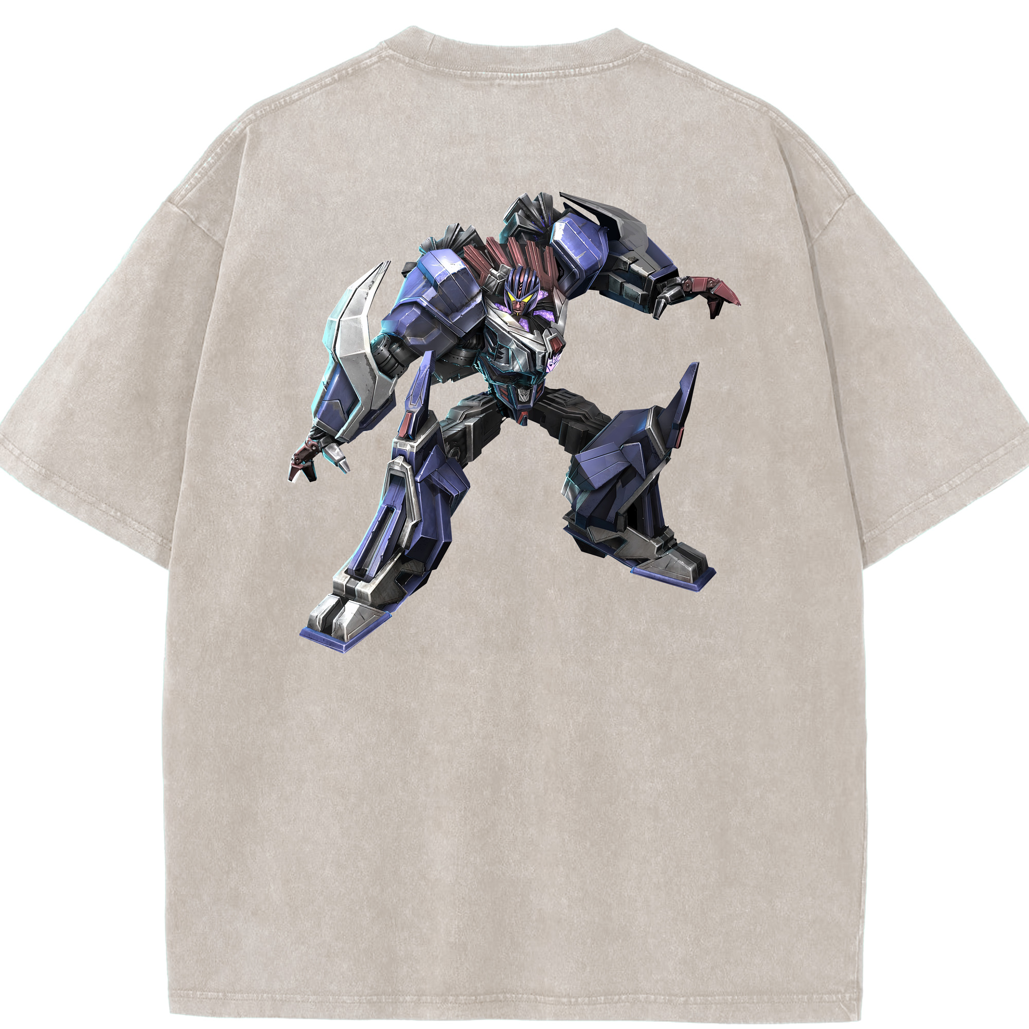 （画像用） Transformers トランスフォーマー 綿100% ヴィンテージ風 半袖Tシャツ（背面プリント）