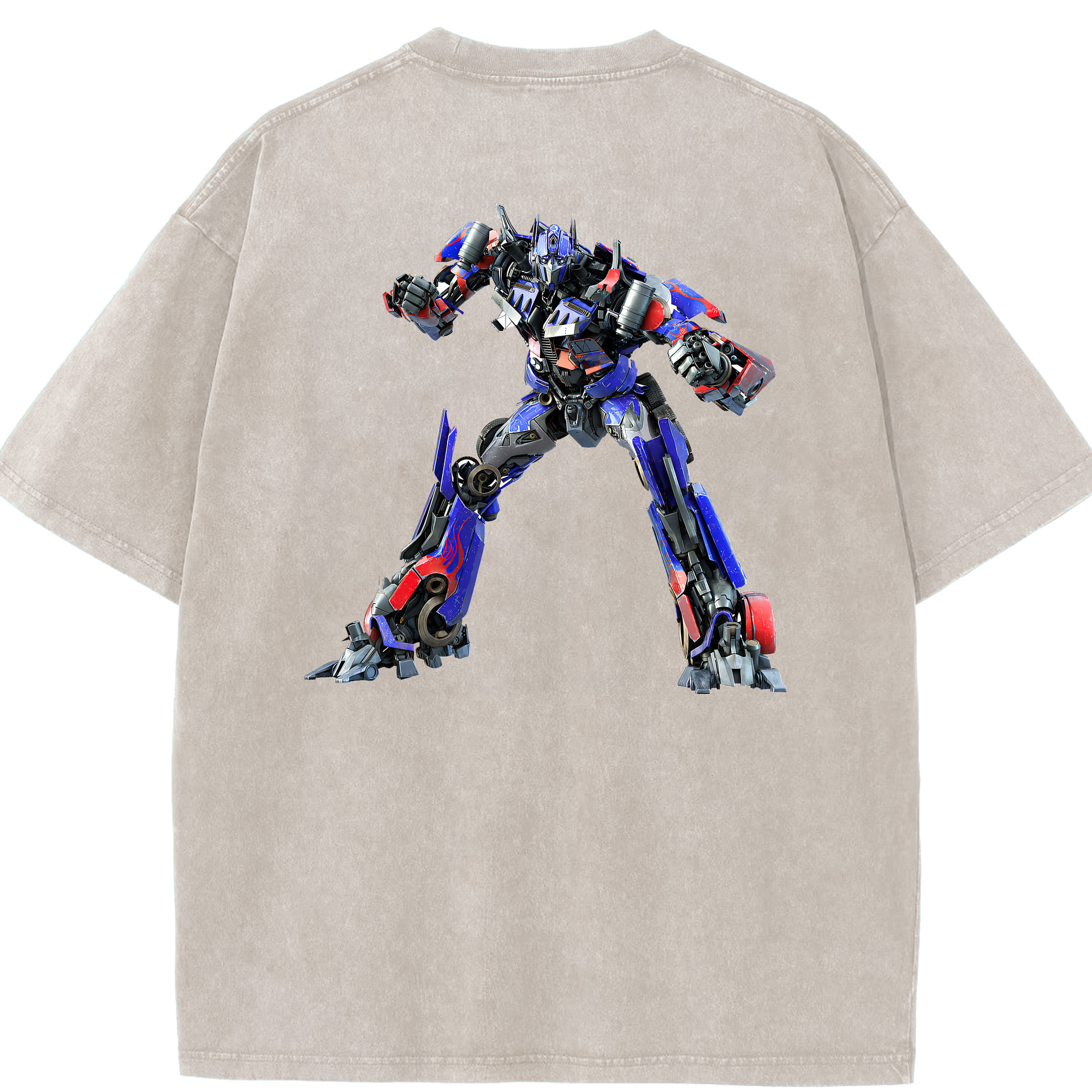 （画像用） Transformers トランスフォーマー 綿100% ヴィンテージ風 半袖Tシャツ（背面プリント）