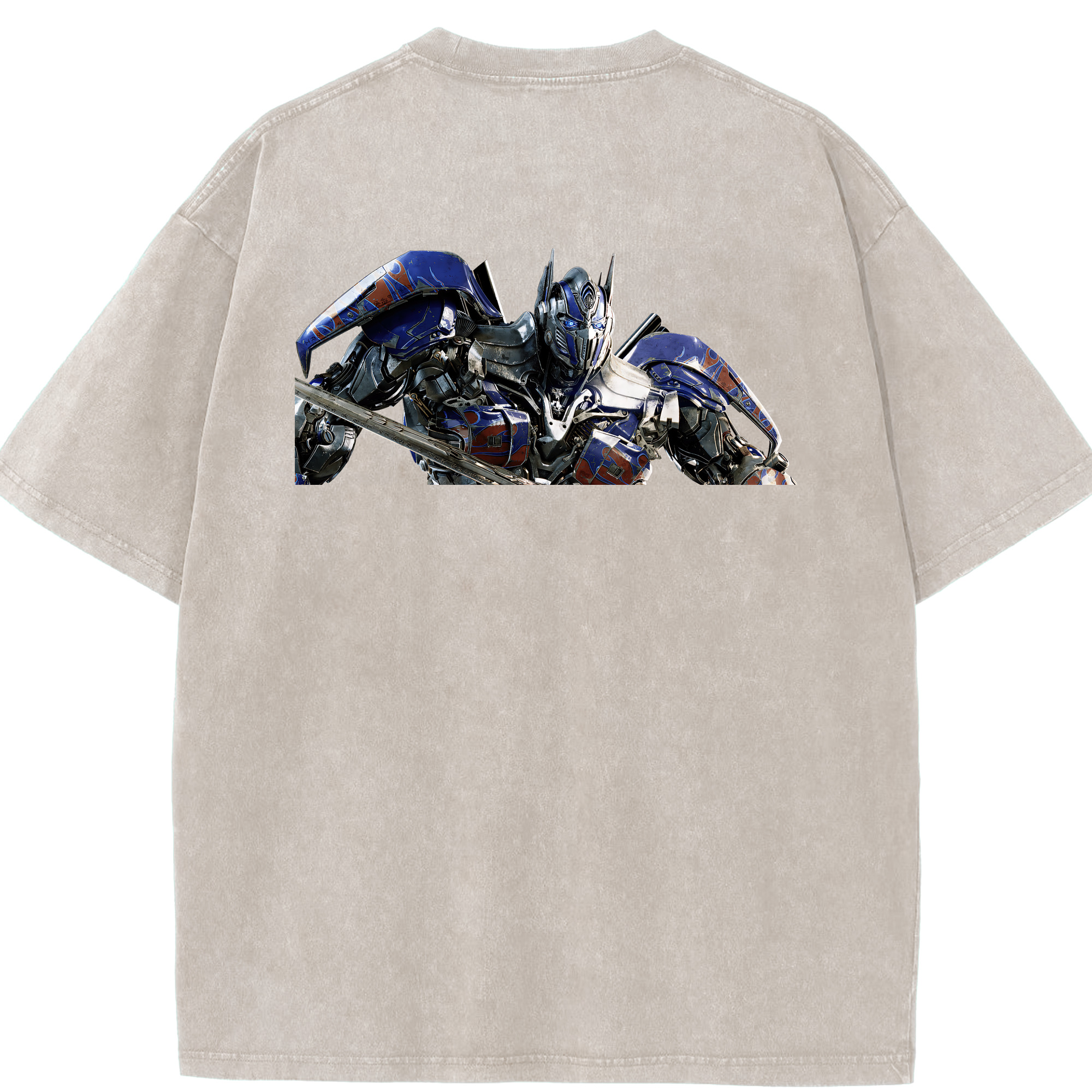 （画像用） Transformers トランスフォーマー 綿100% ヴィンテージ風 半袖Tシャツ（背面プリント）