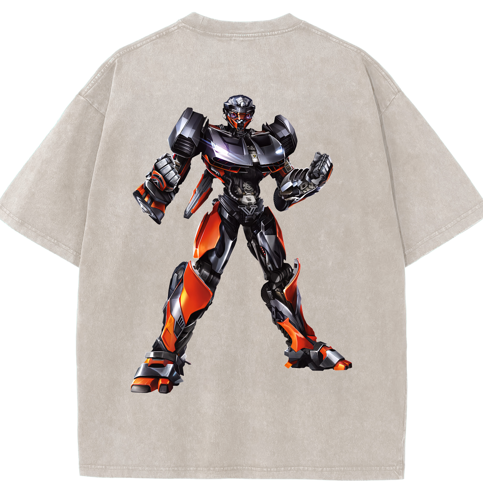 （画像用） Transformers トランスフォーマー 綿100% ヴィンテージ風 半袖Tシャツ（背面プリント）
