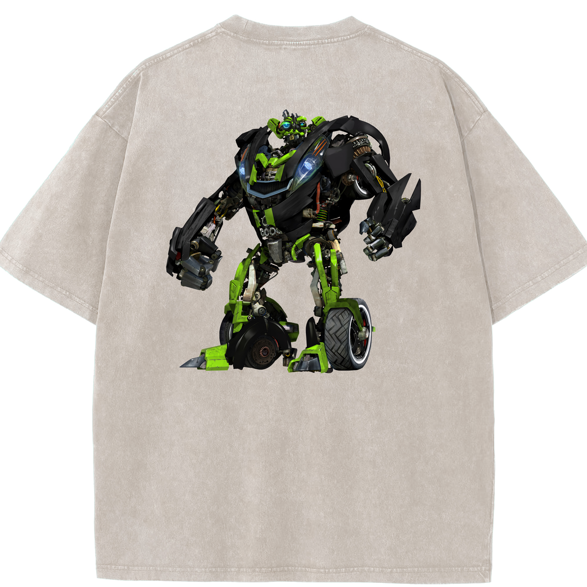 （画像用） Transformers トランスフォーマー 綿100% ヴィンテージ風 半袖Tシャツ（背面プリント）