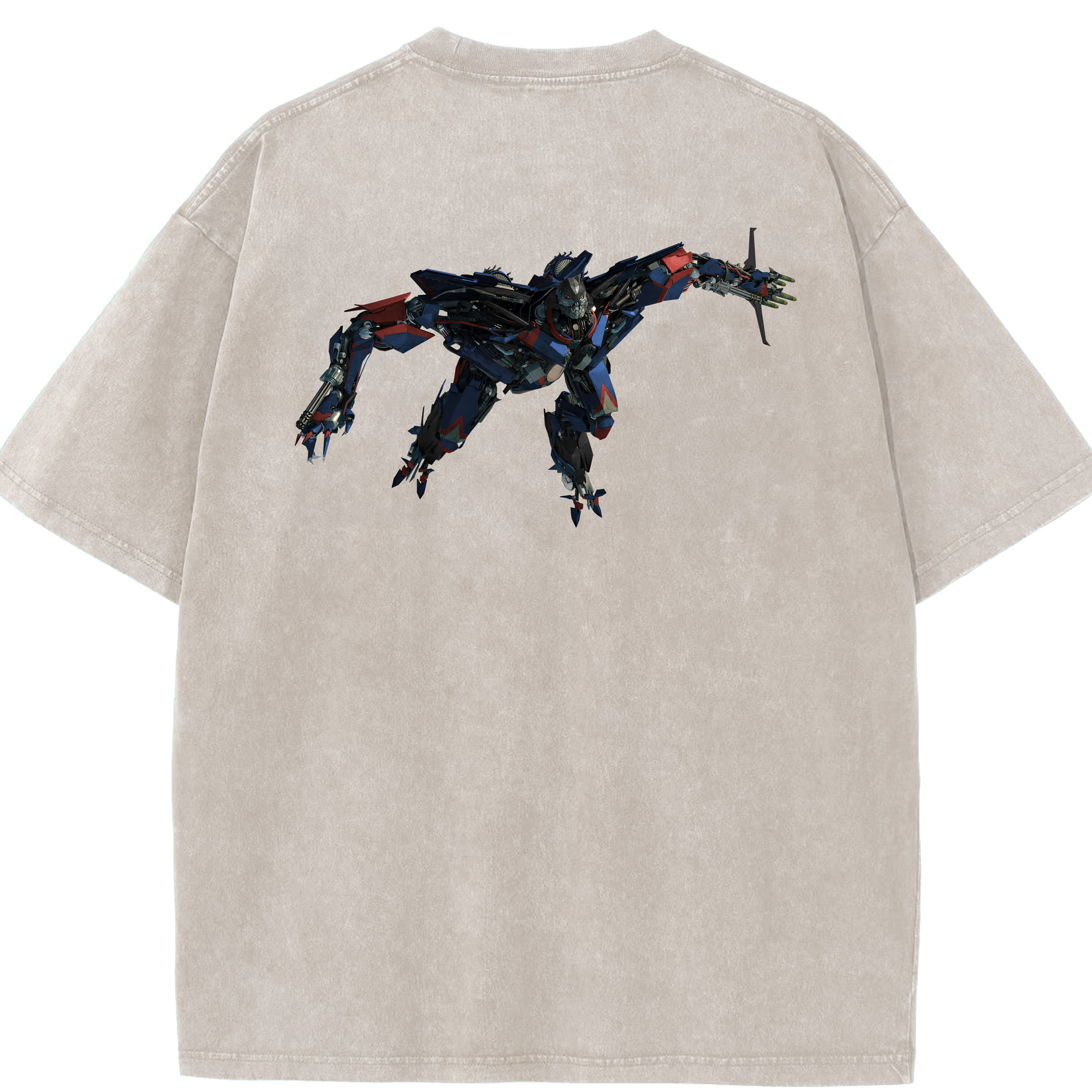 （画像用） Transformers トランスフォーマー 綿100% ヴィンテージ風 半袖Tシャツ（背面プリント）
