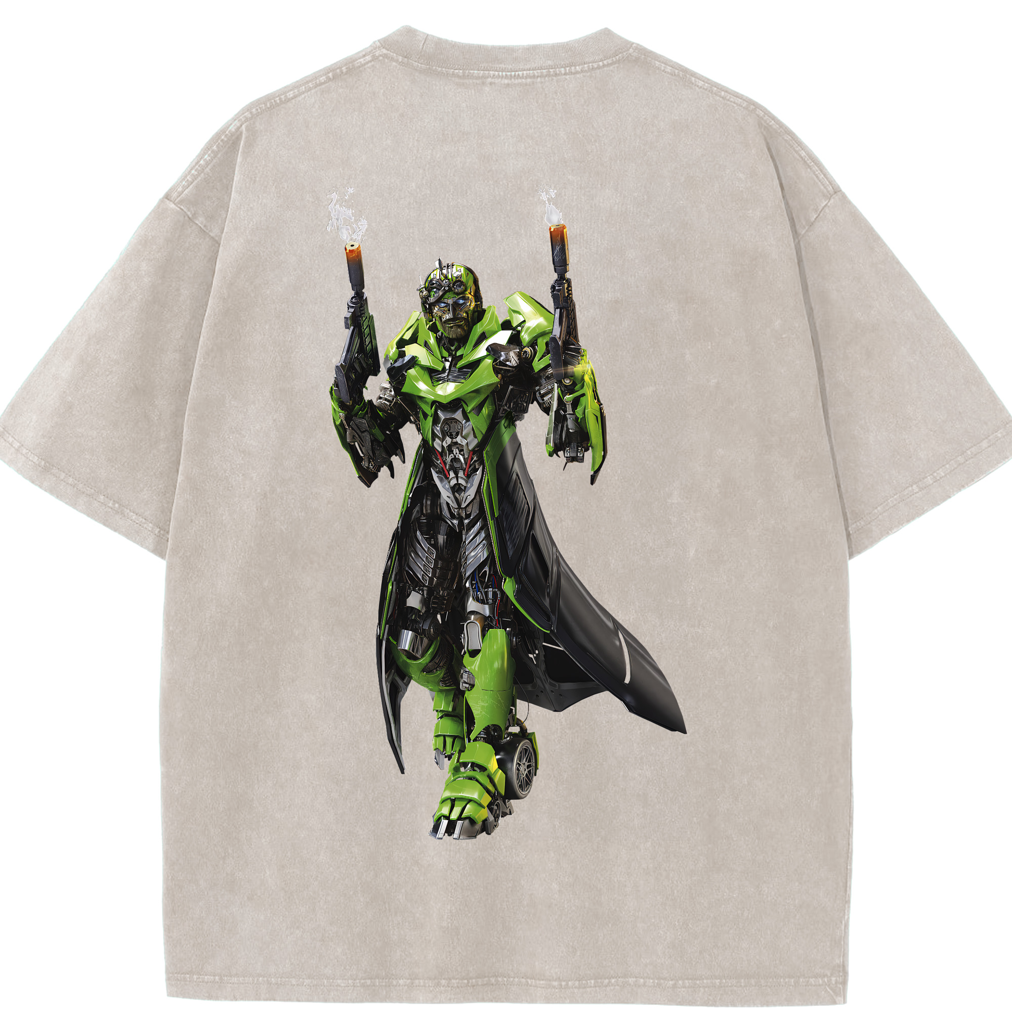 （画像用） Transformers トランスフォーマー 綿100% ヴィンテージ風 半袖Tシャツ（背面プリント）