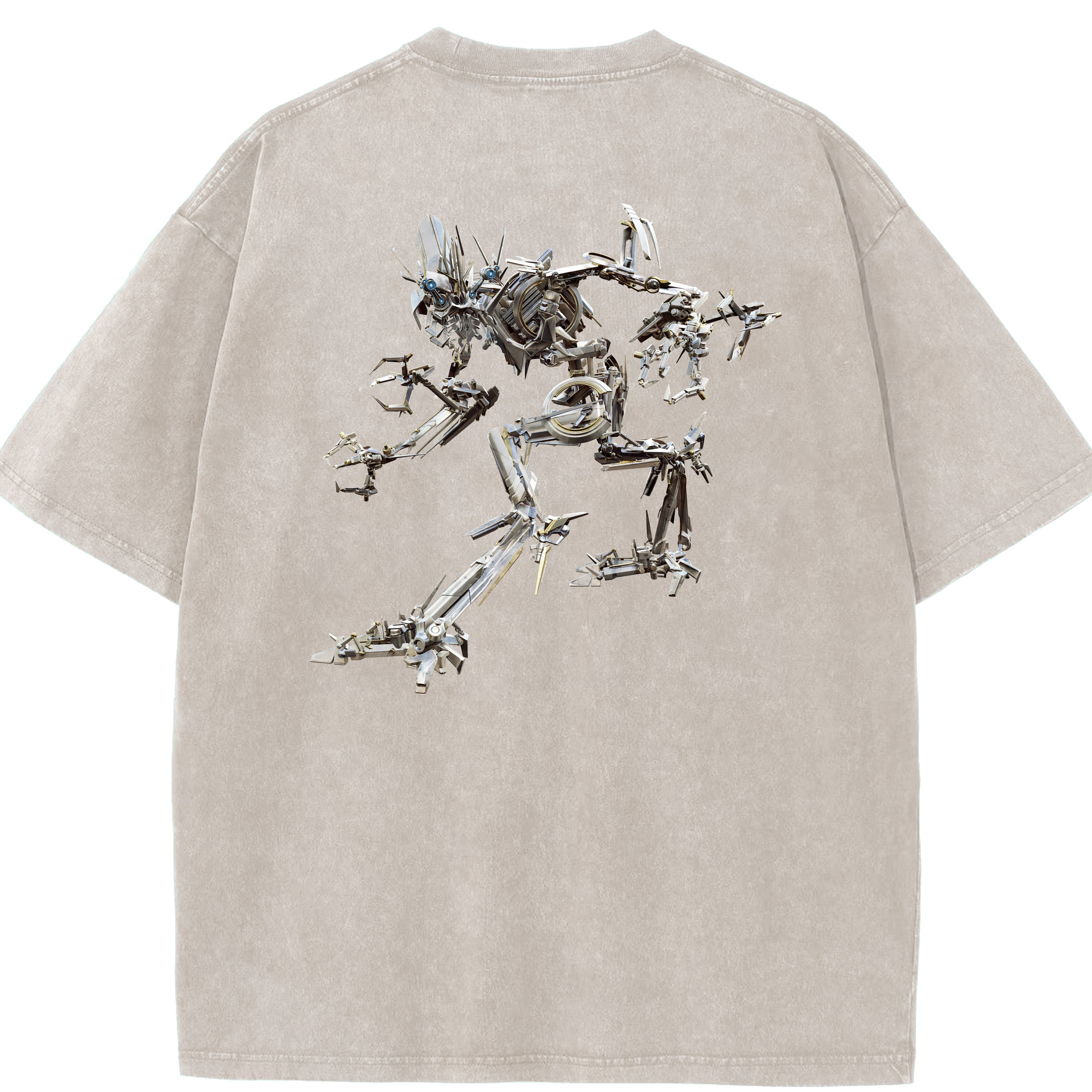 （画像用） Transformers トランスフォーマー 綿100% ヴィンテージ風 半袖Tシャツ（背面プリント）