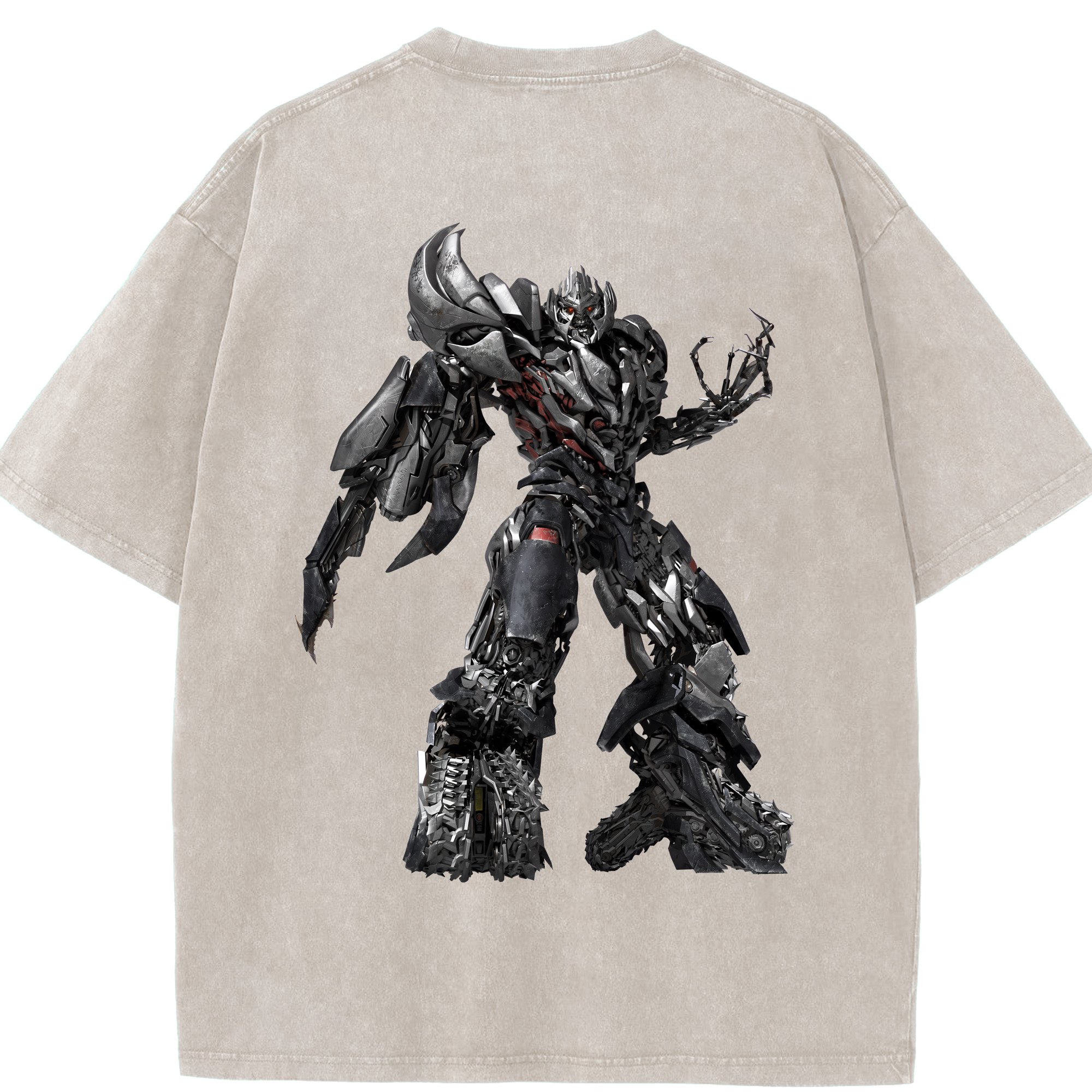 （画像用） Transformers トランスフォーマー 綿100% ヴィンテージ風 半袖Tシャツ（背面プリント）
